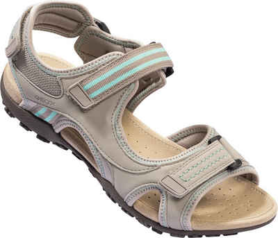 Geox Sandale mit elastischen Einsätze für mehr Komfort und eleganten Kontrastnähten