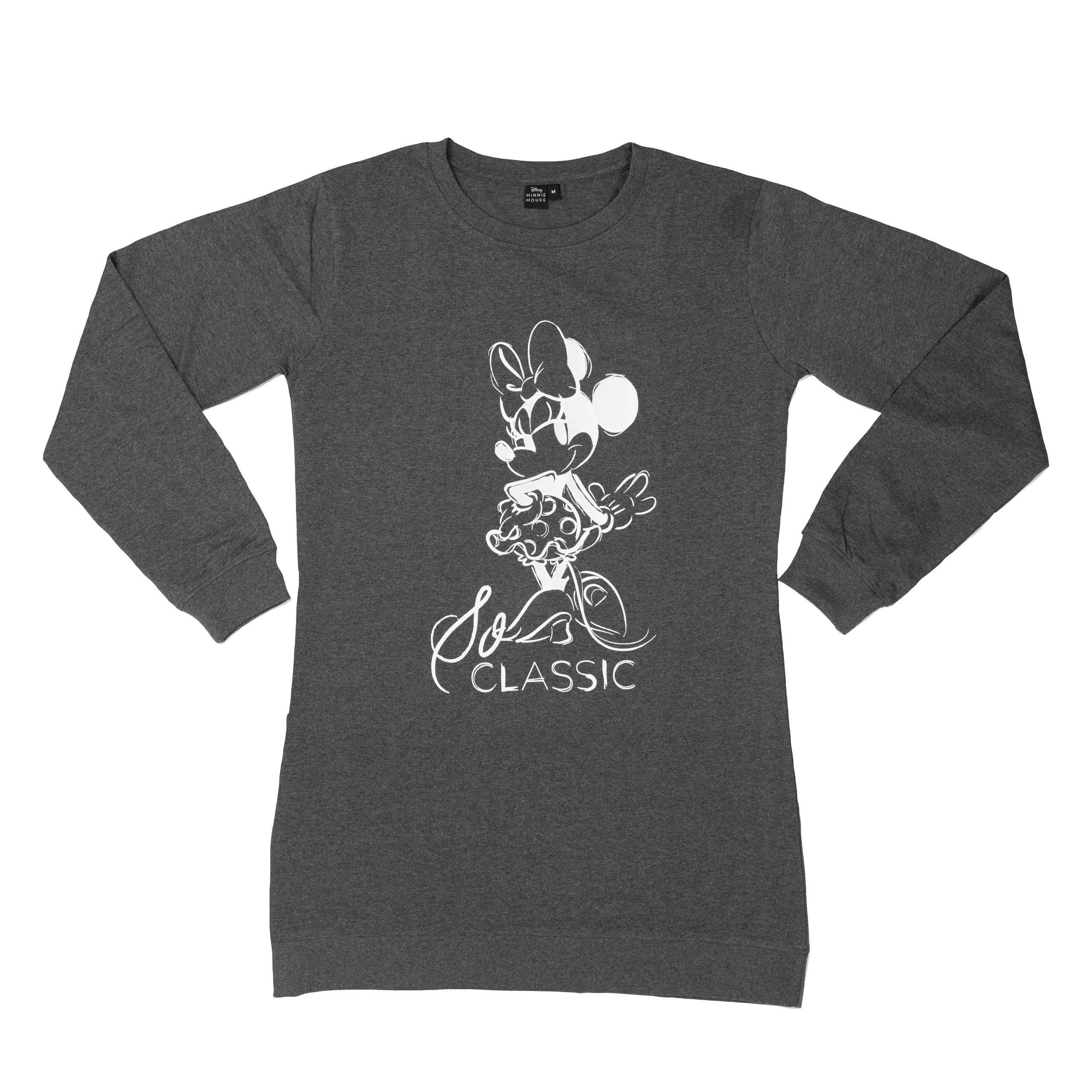 United Labels® Nachthemd Disney Minnie Mouse Nachthemd für Damen - So classic Grau