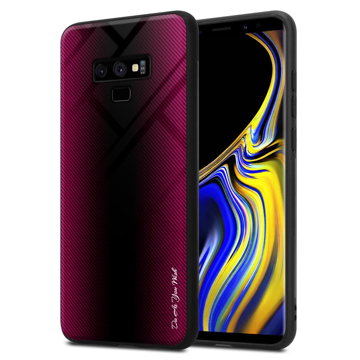Cadorabo Handyhülle für Samsung Galaxy NOTE 9 Hülle Samsung Galaxy NOTE 9, Robustes Hard Case - Handy Schutzhülle - Hülle - Back Cover Bumper