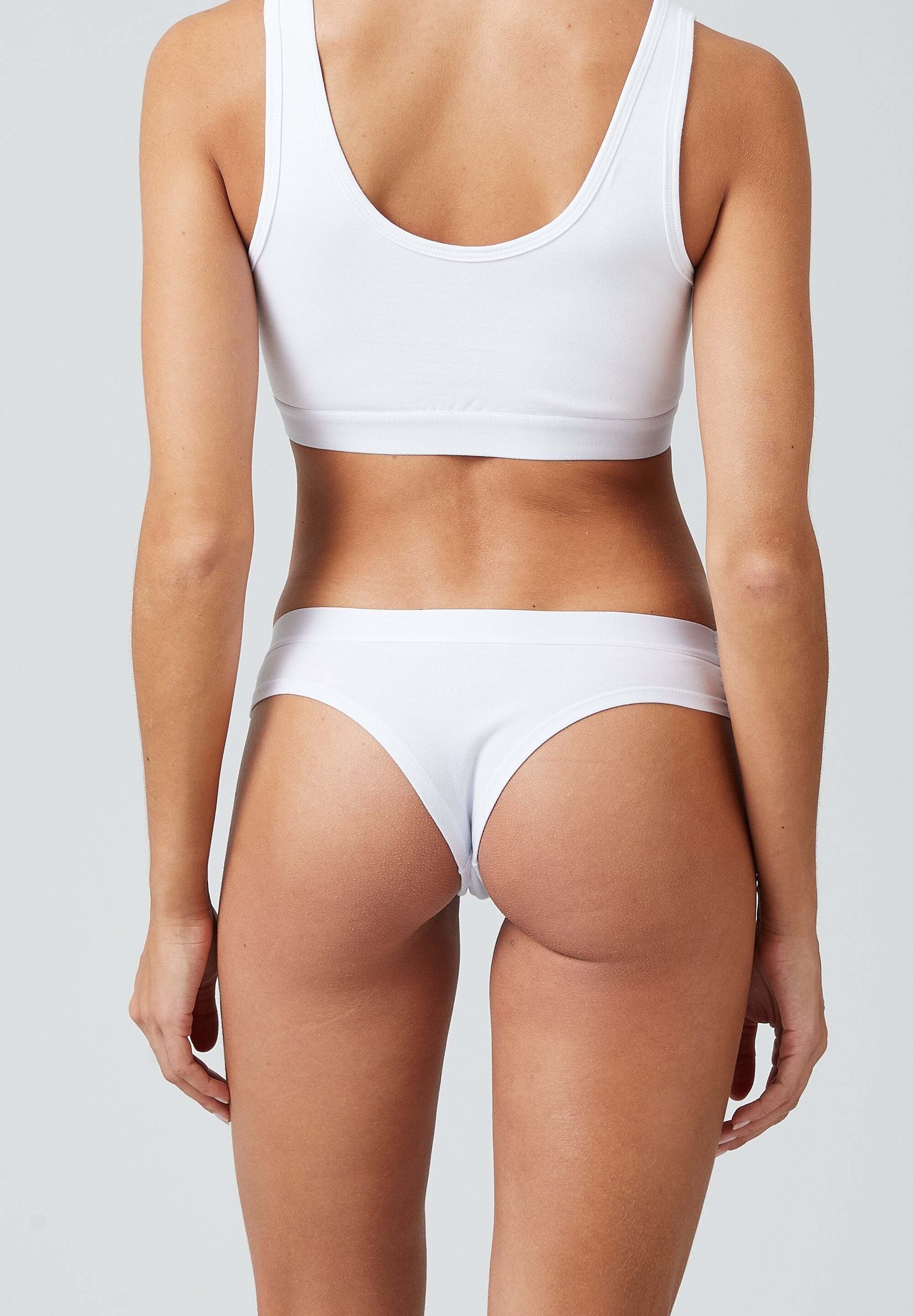 SNOCKS Brasilslip Damen Slip Unterhose (3-St) aus Bio-Baumwolle mit Gummibund