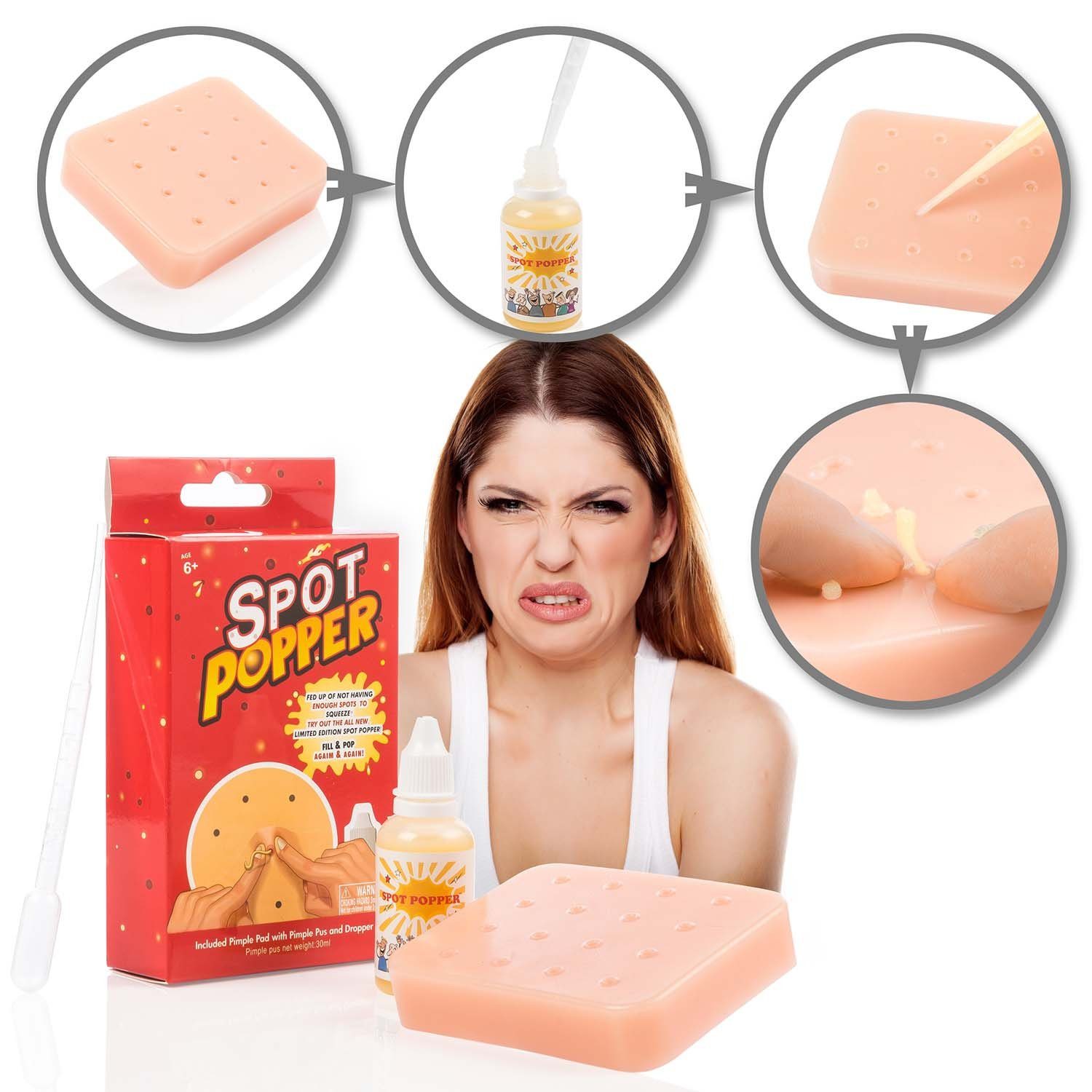 Goods+Gadgets Spiel GOODS+GADGETS Pickel-Popper Spiel – Lustiges Anti-Stress-Gadget, Aktionsspiel Pickel ausdrücken, Anti-Stress-Ball