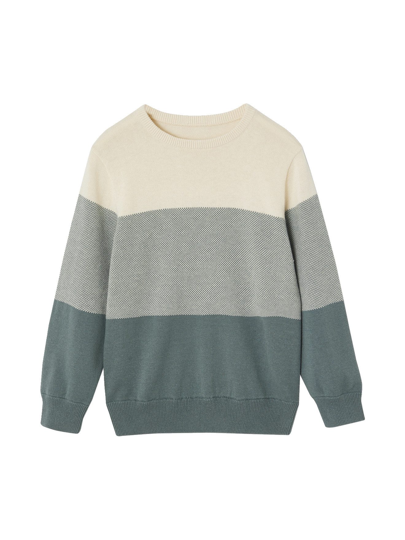 vertbaudet Pullunder Jungen Pullover mit Colorblock-Streifen