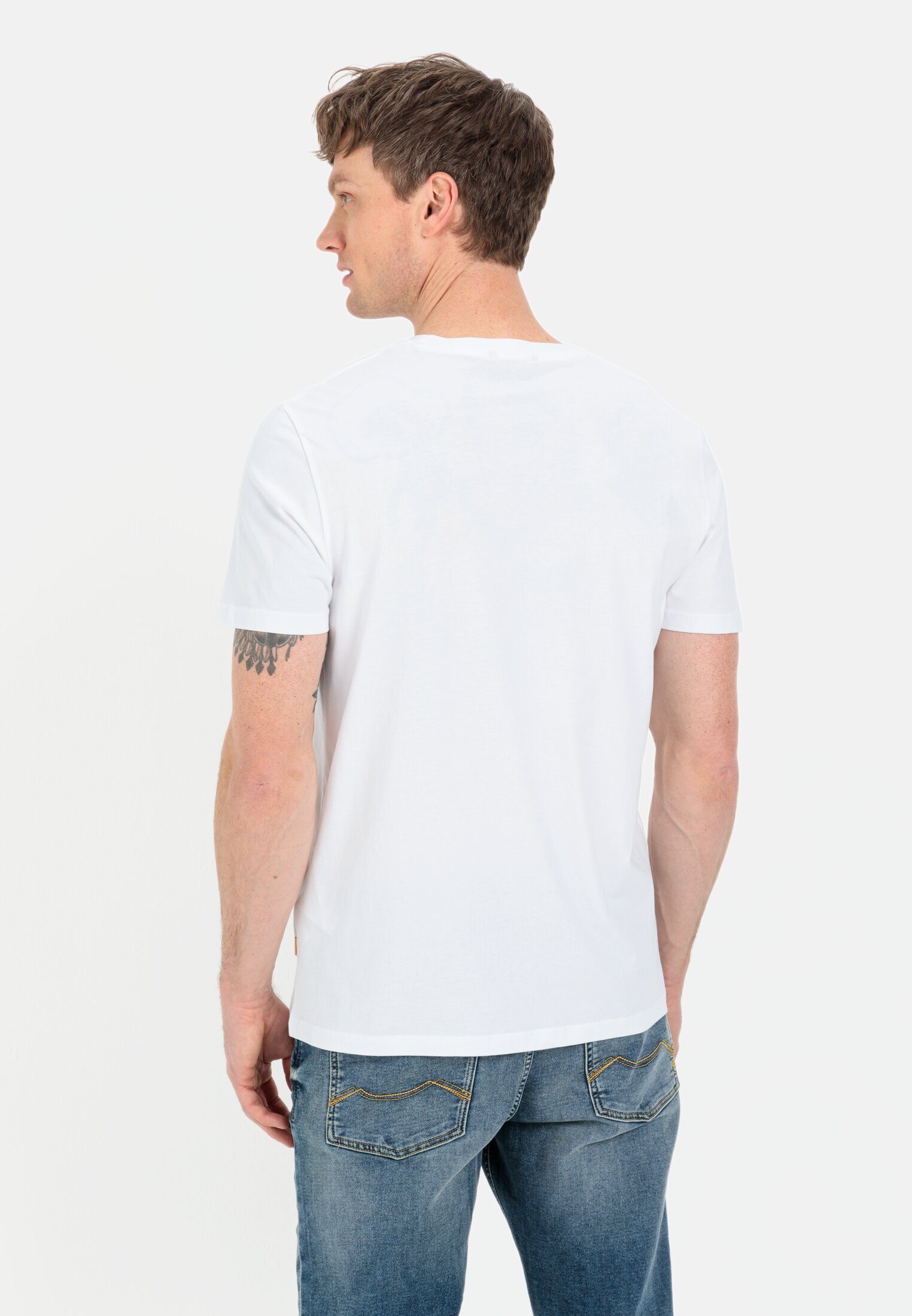 camel active T-Shirt aus nachhaltigem Organic Cotton Kurzarm Rundhals günstig online kaufen