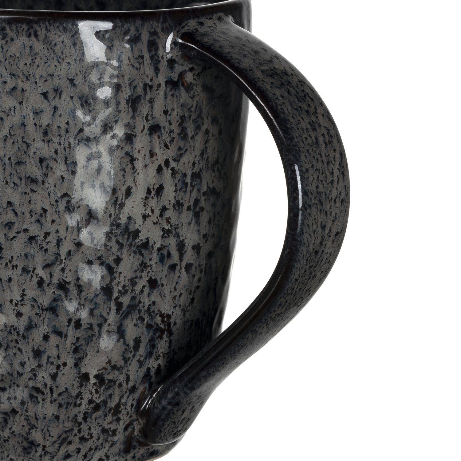 LEONARDO Becher Matera, Keramik, 430 ml, 6-teilig anthrazit