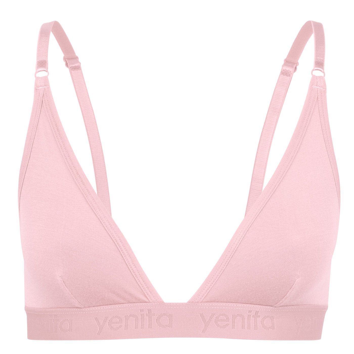 Yenita® Bustier weich und atmungsaktiv durch Bambusviskose Pink
