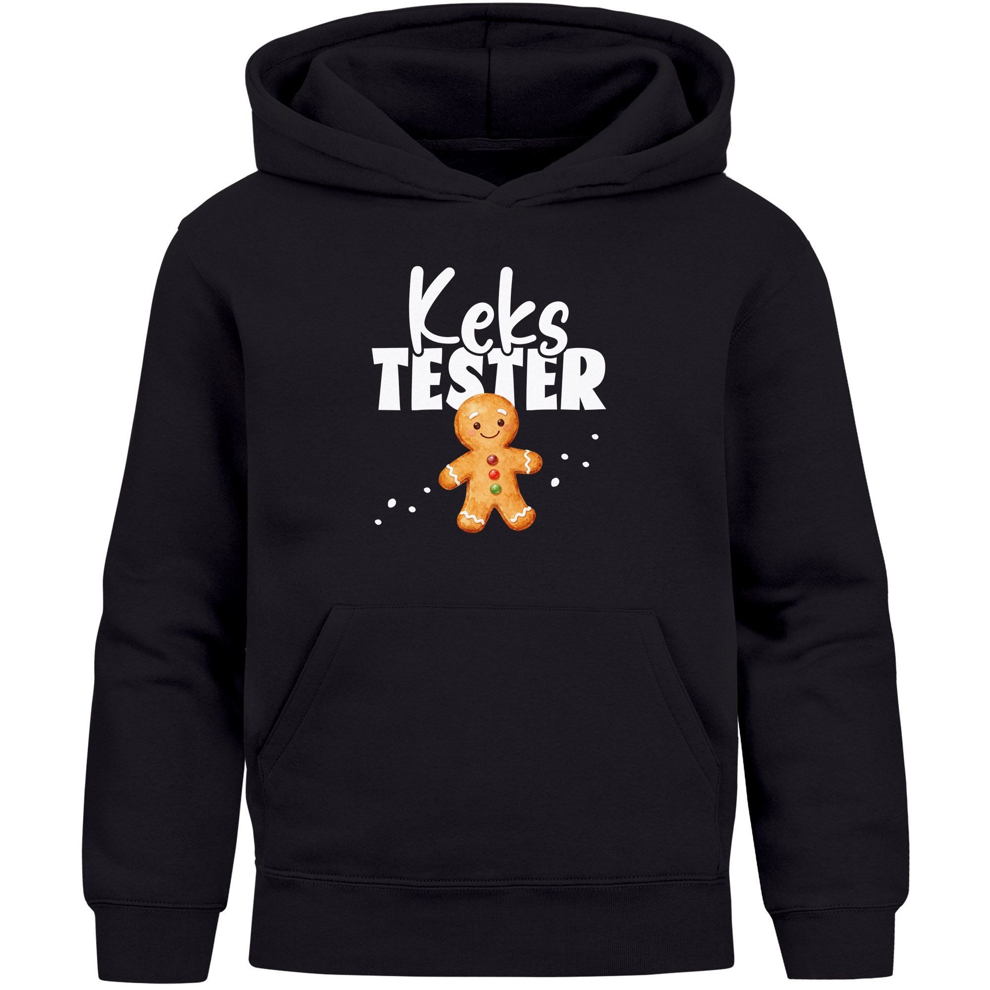 MoonWorks Hoodie Kinder Hoodie Weihnachtspullover Mädchen Kekstester Lebkuchenmann