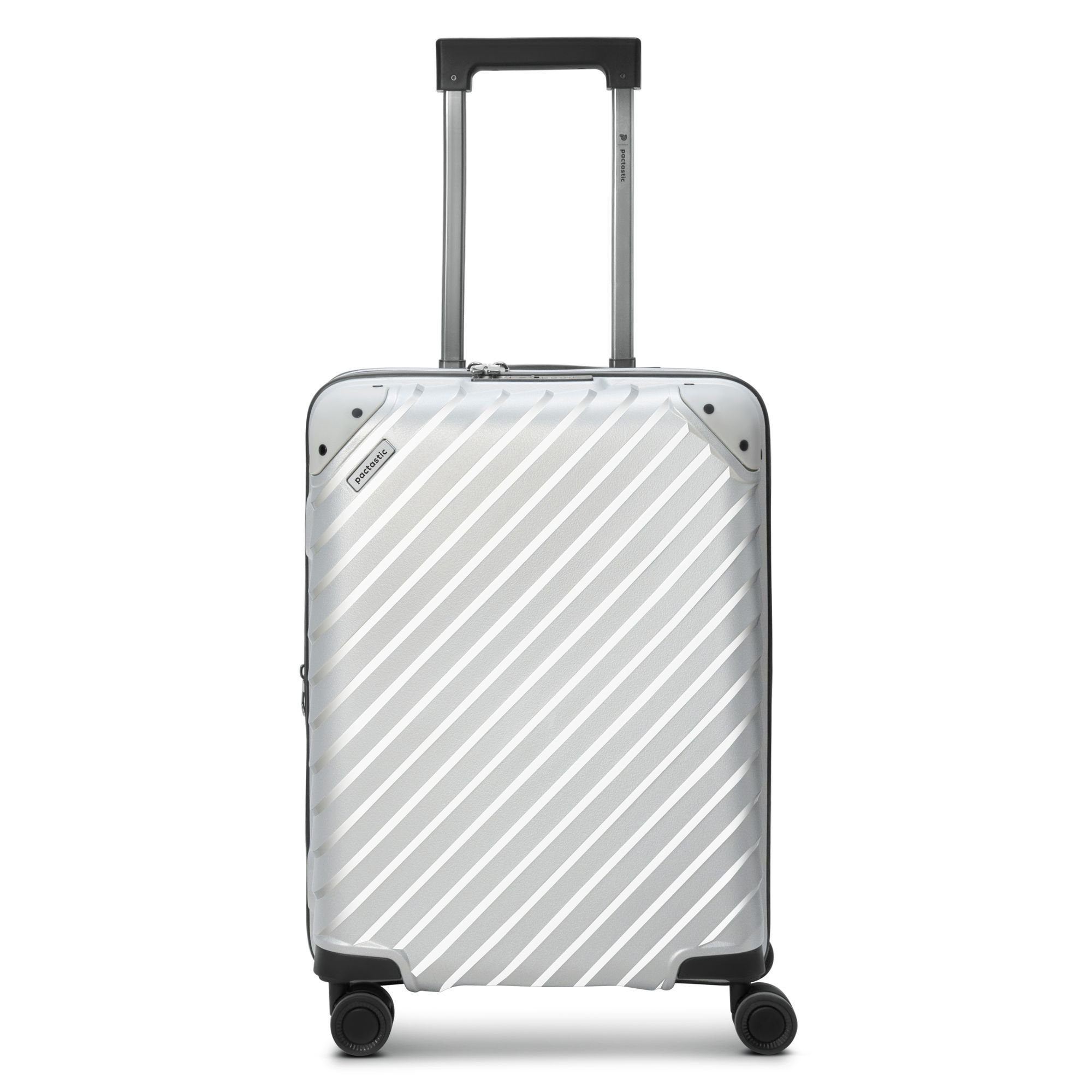 Pactastic Handgepäck-Trolley Collection Rollen, 03, silver 4 Polypropylen metallic