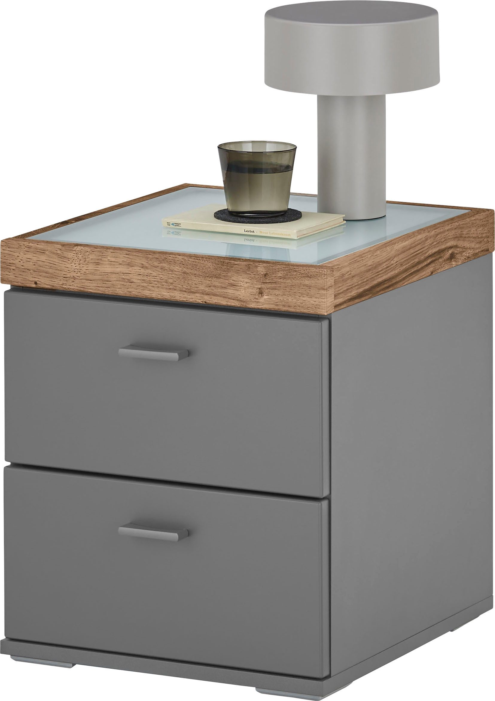 set one by Musterring Nachtschrank Lancaster Dielen (1-St) inklusive LED-Beleuchtung, in 2 Farben erhältlich, B 41 x H 47 cm