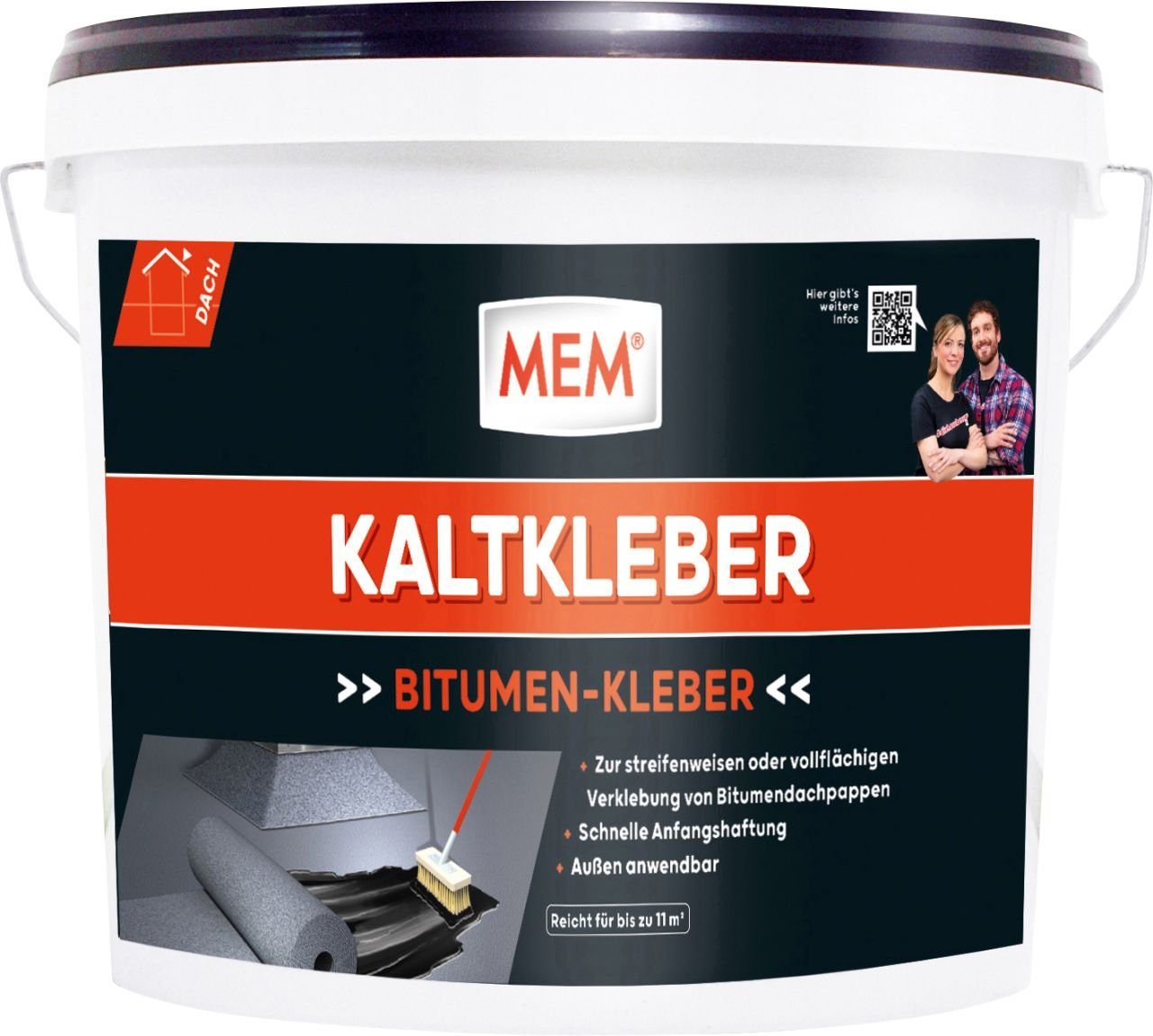 MEM Bauchemie Dichtungsband 6,5 kg Bitumen Kaltkleber MEM