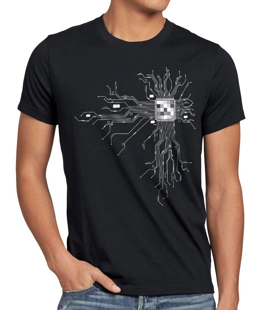 style3 T-Shirt Cyborg Computer Chip mac günstig online kaufen