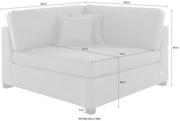 Guido Maria Kretschmer Home&Living Sofa Skara XXL, Eckelement zur individuellen Polstergarnitur-Gestaltung