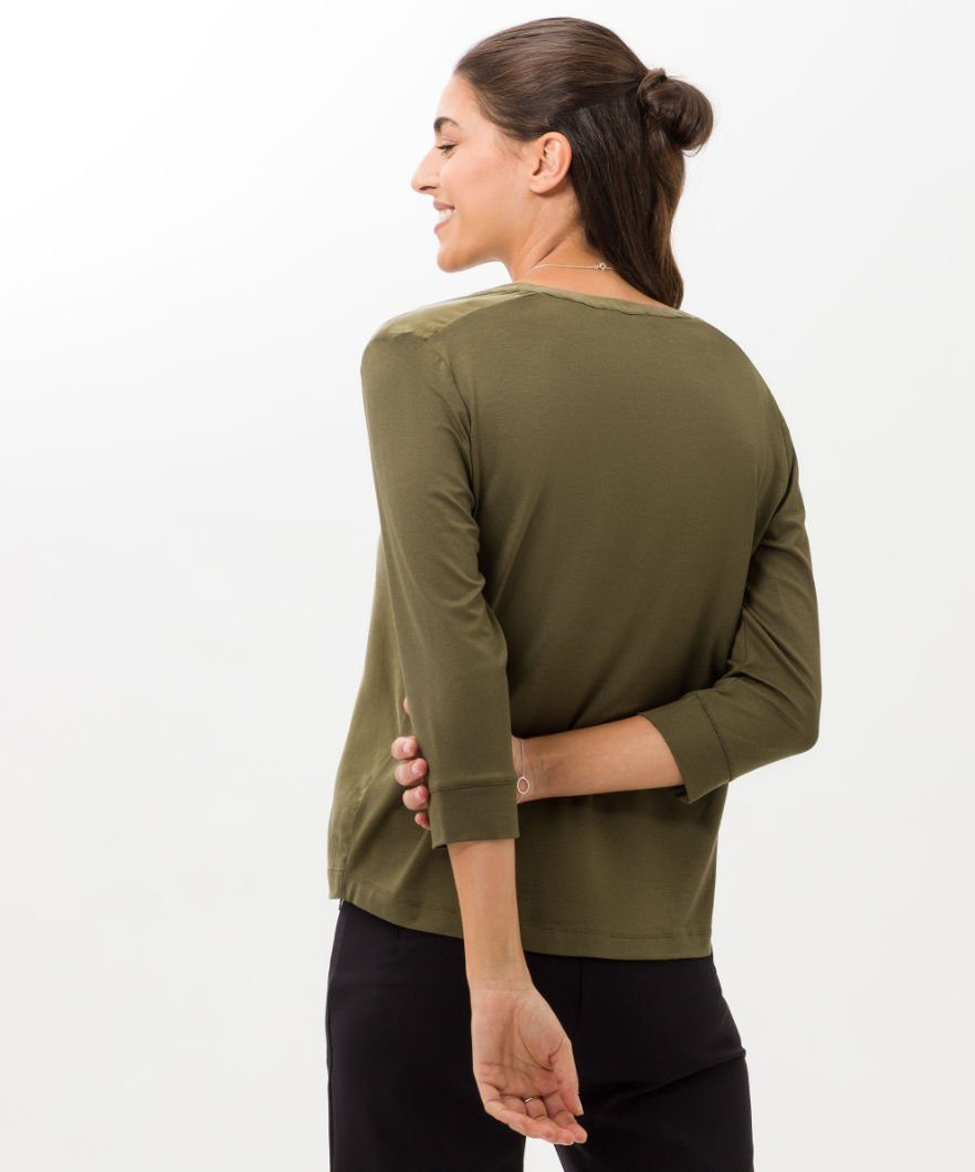 Style CLARISSA olivgrün Brax Sweatshirt