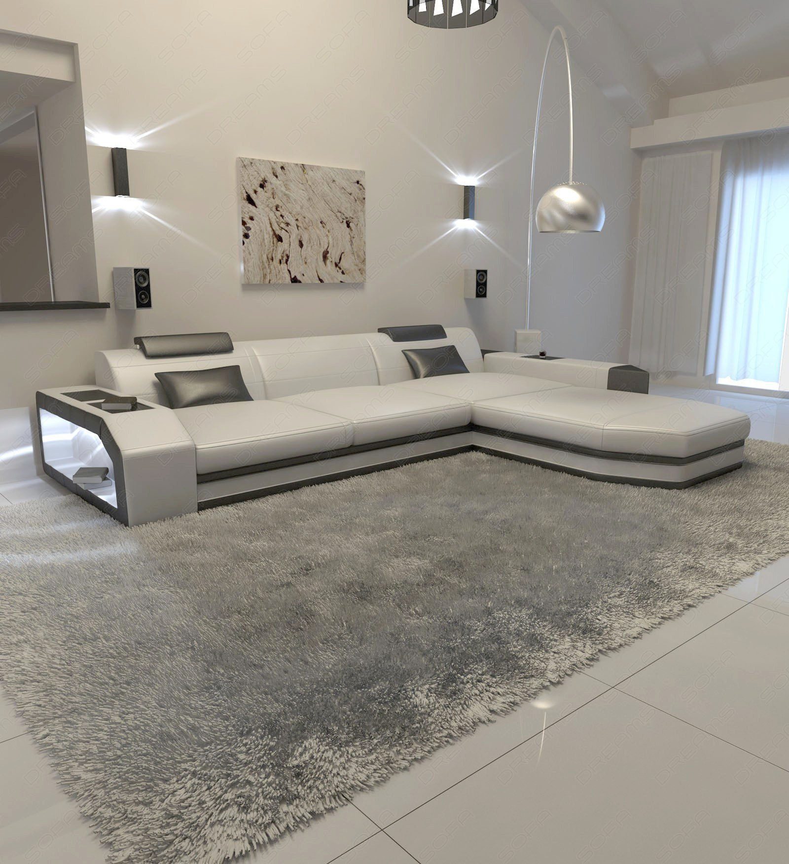 Sofa Dreams Ecksofa Ledersofa Prato L günstig online kaufen