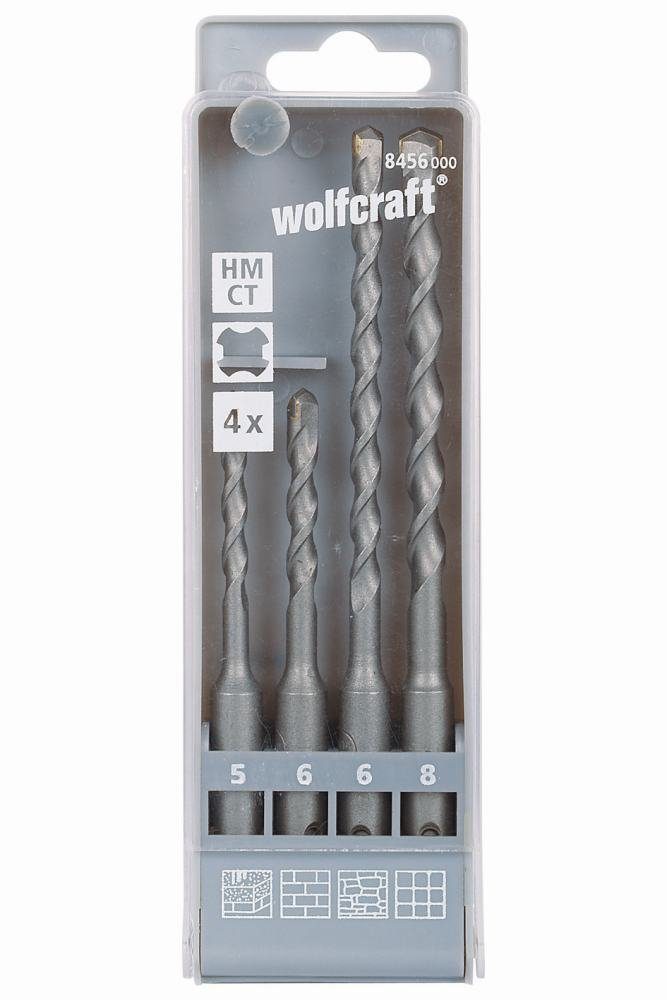Wolfcraft Betonbohrer Wolfcraft Hammer-Schlagbohrer-Set HM Standard