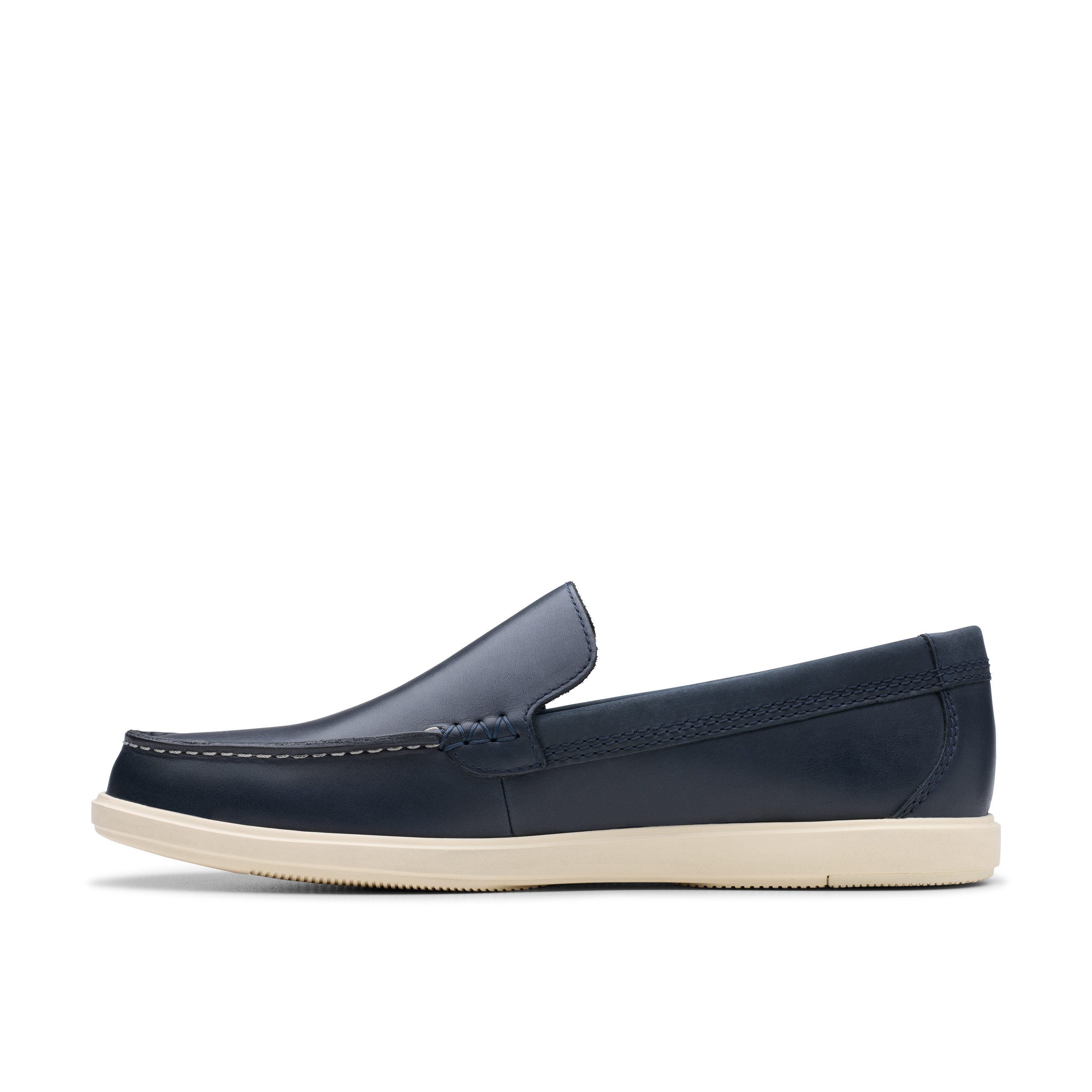 Clarks Bratton Loafer Bootsschuh, Bootsschuh, Mokassin, Slip-On Sneaker mit Ziernaht