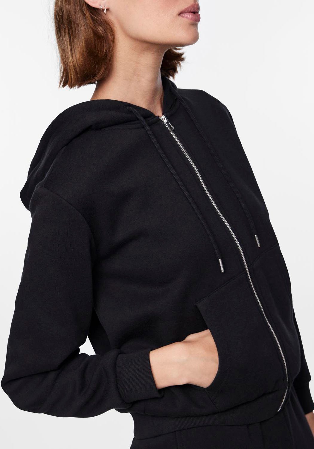 pieces Kapuzensweatshirt PCCHILLI LS ZIP HOODIE günstig online kaufen