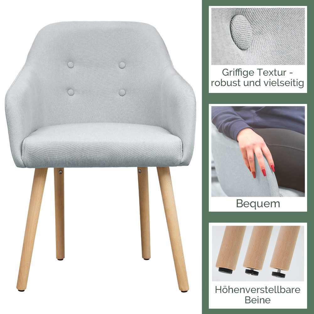 Kingpower Esszimmerstuhl 2/4/6/8 Set Stühle Esszimmerstühle Stuhl Sessel mi günstig online kaufen