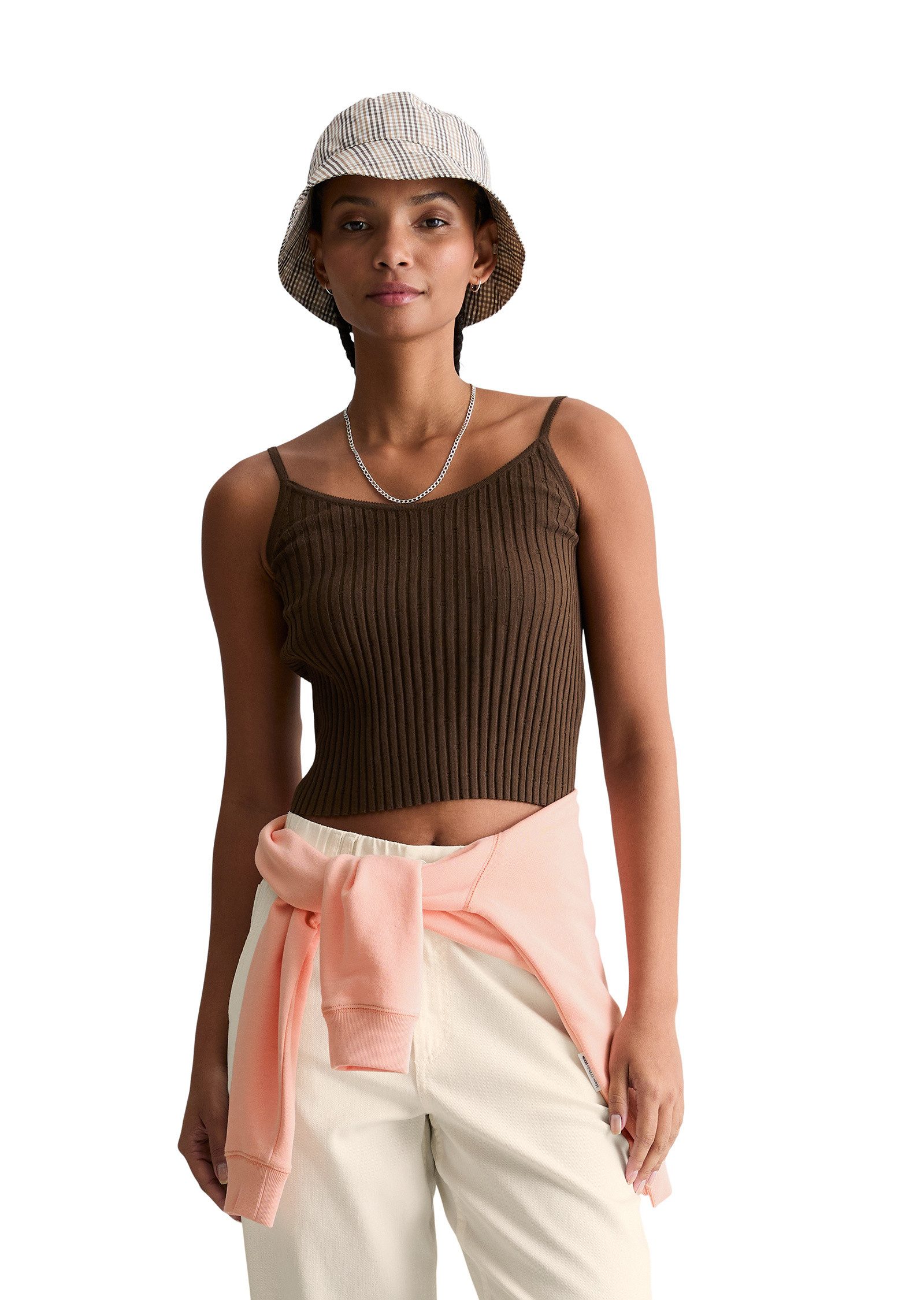 Marc O'Polo DENIM Kurzarmpullover aus LENZING™ ECOVERO™