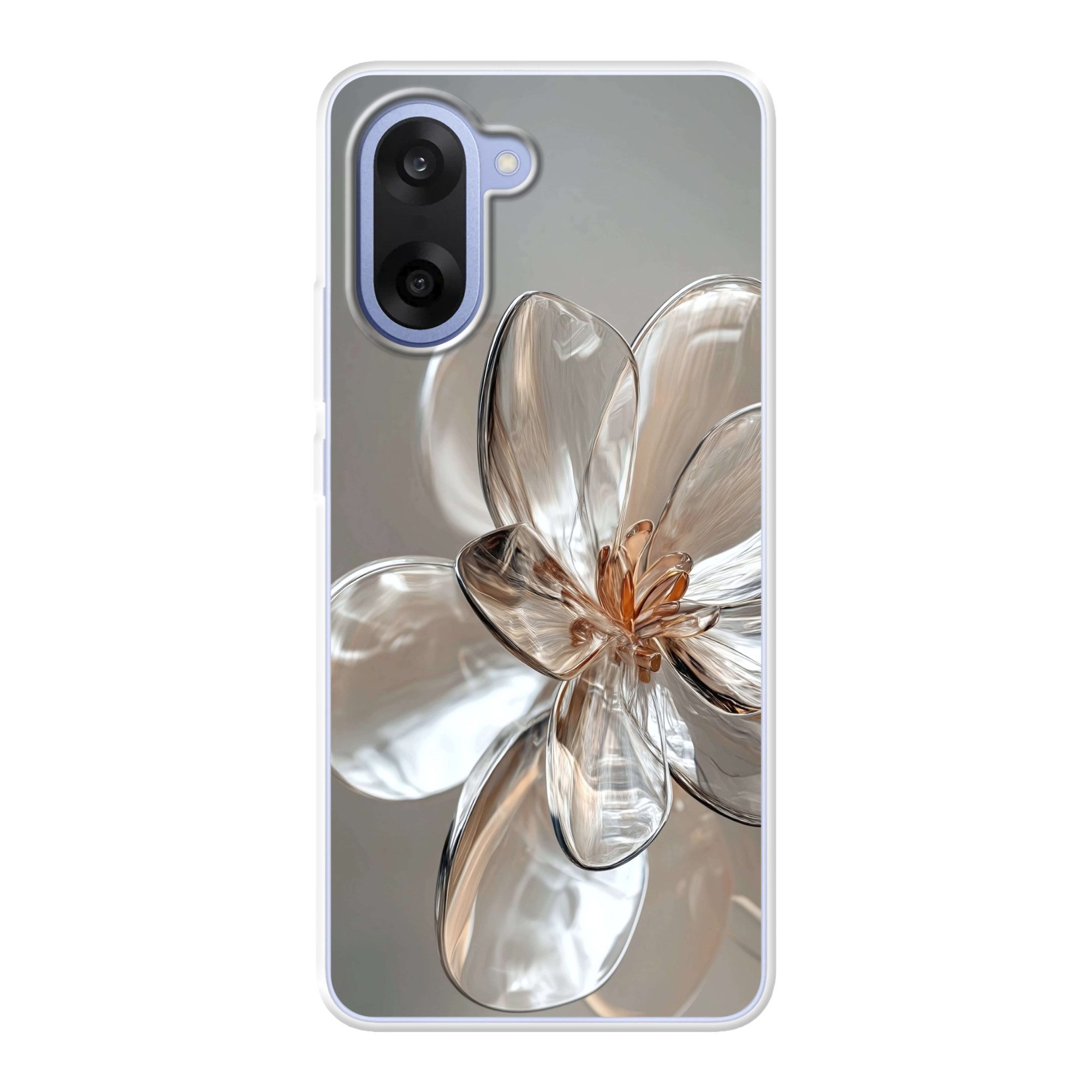 MuchoWow Handyhülle für OnePlus Nord CE5 Blume - Gläser - Transluzent, Phone Case, Silikon, Schutzhülle Dünn