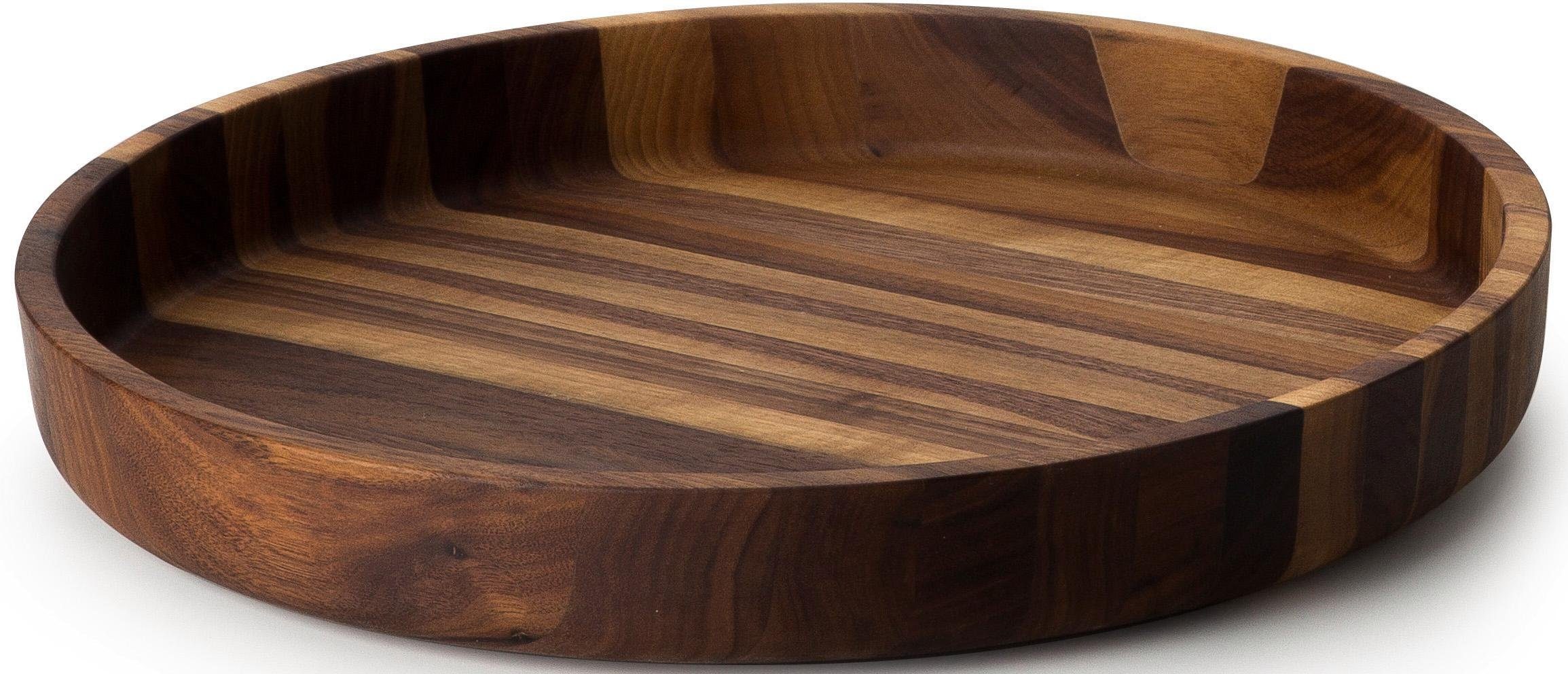 Continenta Schale Walnuss, Holzwerkstoff, (1-tlg), Walnussholz