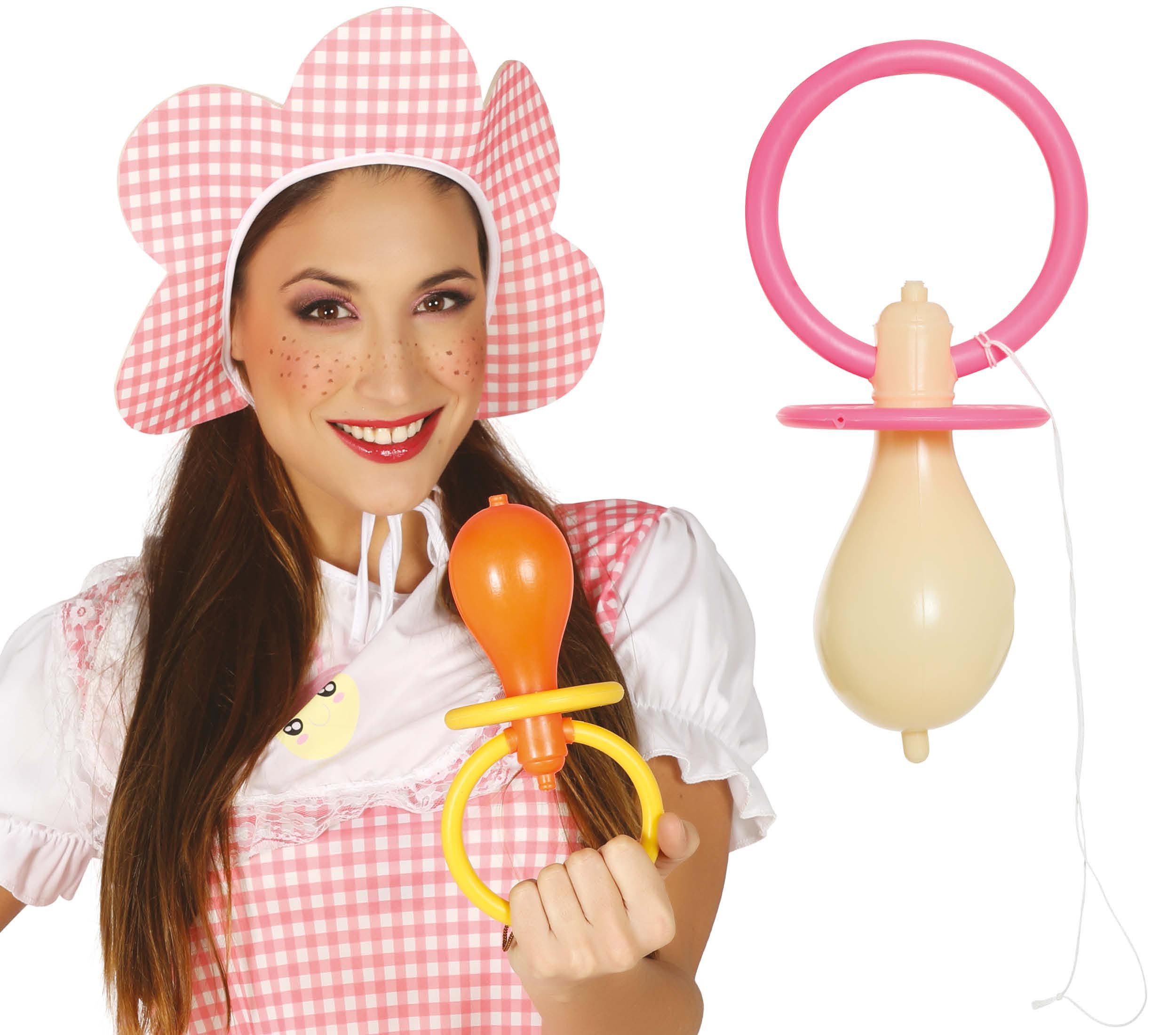 Fiestas Guirca Kostüm, Clown Karneval Lustiges Accessoire Riesenschnuller Spaß Party Deko Bu