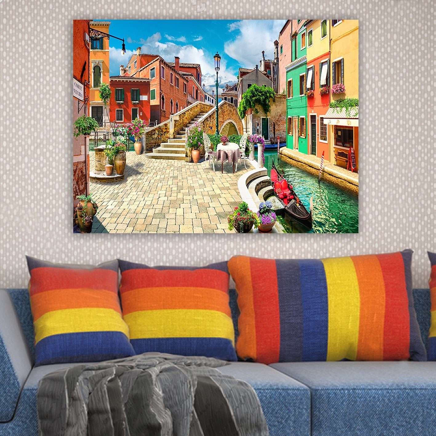 Wallity Leinwandbild HPE2566, Bunt, 70 x 100 cm, 100% Leinwand