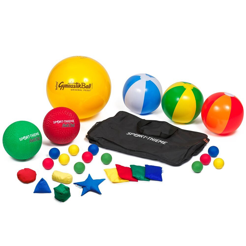 Sport-Thieme Spiel Zubehör-Set für Schwungtuch, Für Geschicklichkeit, Koordinations- & Teamspiele