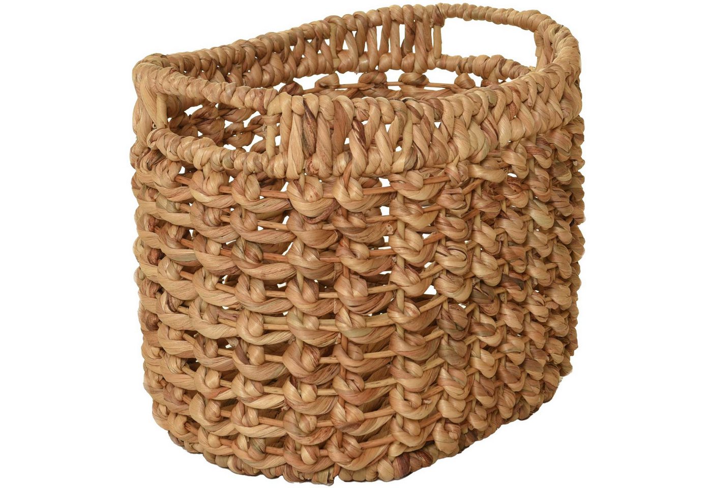 VIVANNO Dekokorb Wasserhyazinthe WODA Oval - Natur Geflochten (1 St), 36x26x28 cm