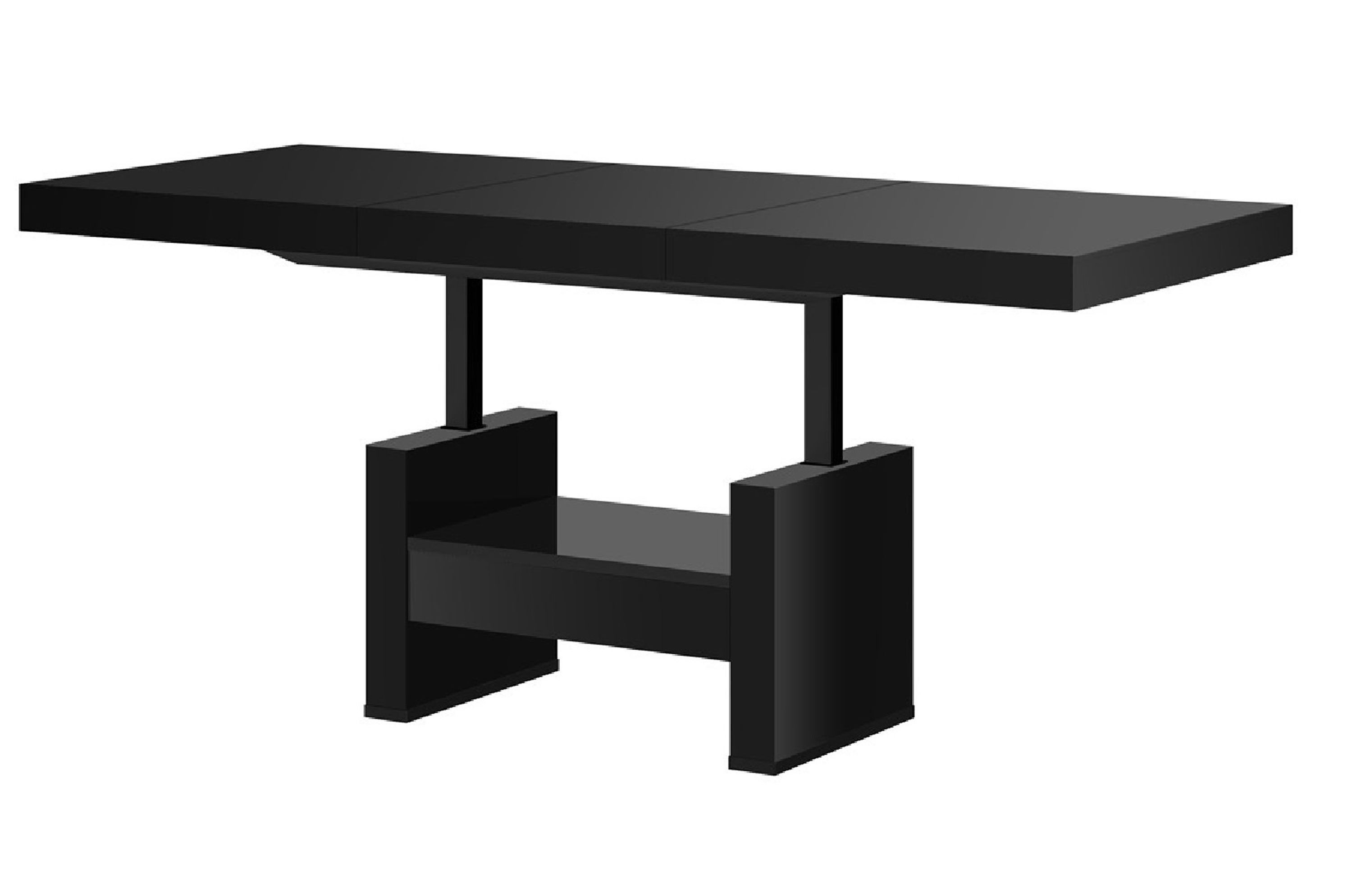designimpex Couchtisch HLU-111 Schwarz Hochglanz Schublade günstig online kaufen