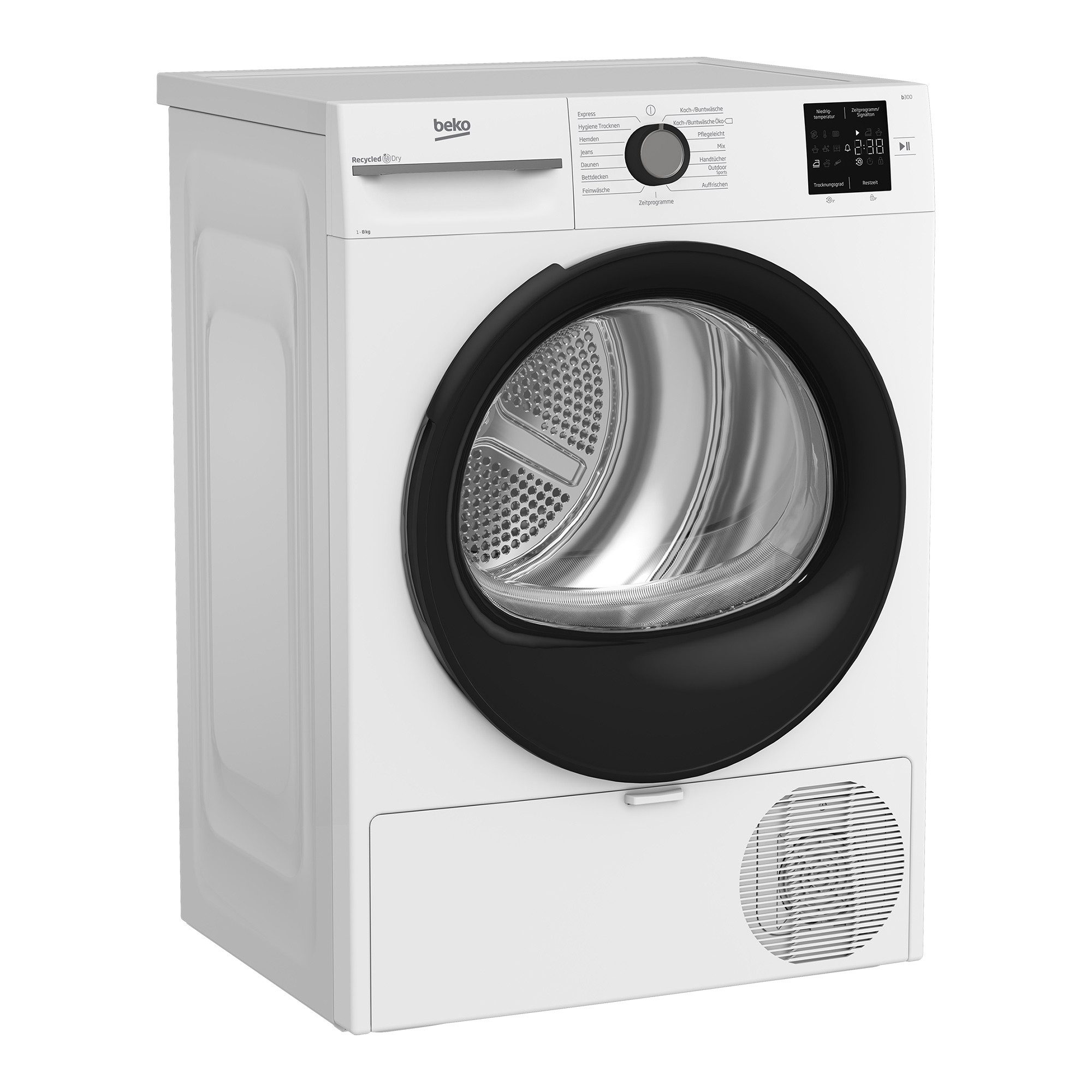 BEKO Wärmepumpentrockner BM3T38220X, Wärmepumpentechnologie: energiesparend trocknen – 8 kg – Bild 4 von 5