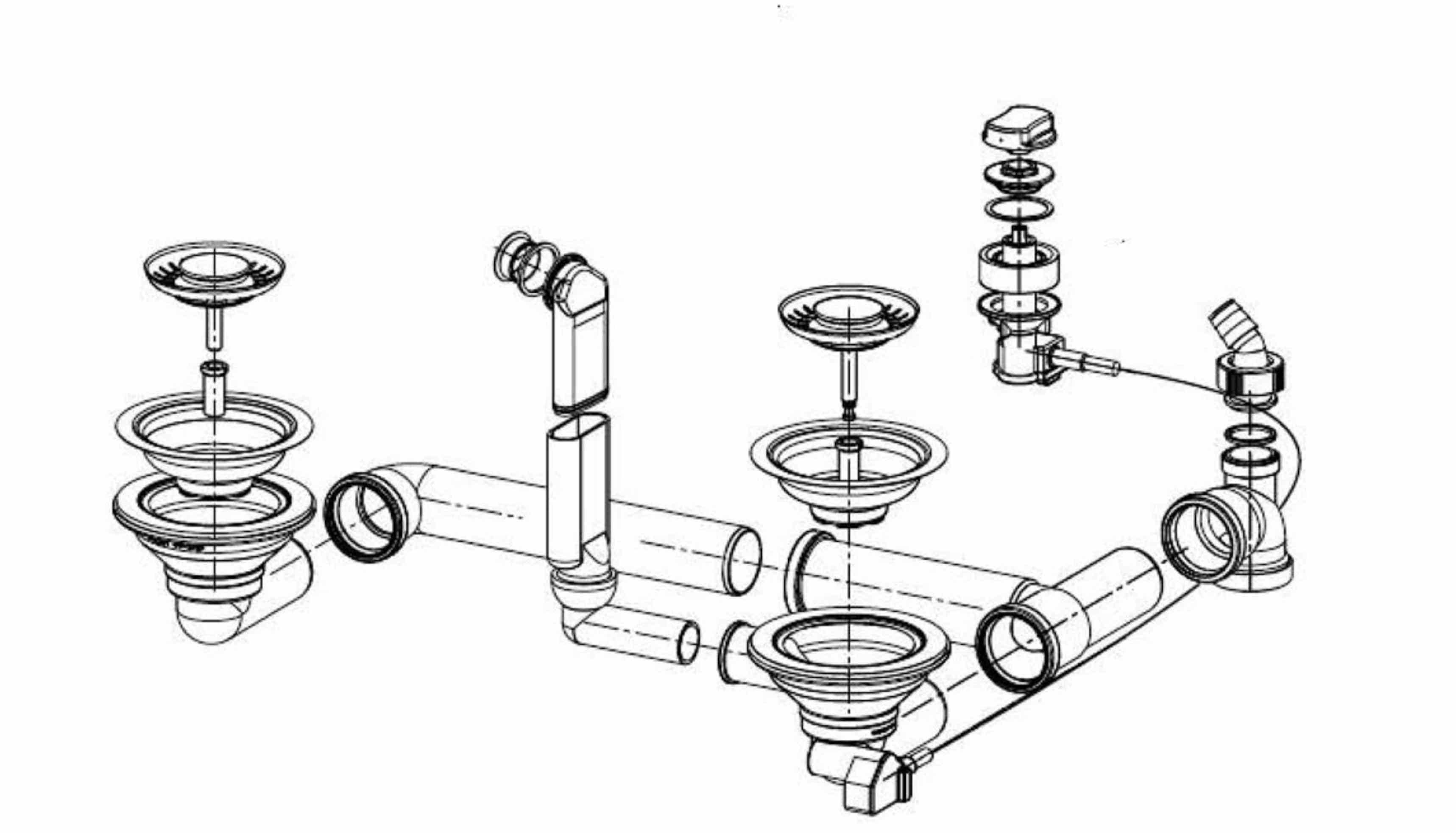 FRANKE Einbauspüle FRANKE Ablaufventil 3 1/2 Zoll für Spüle BFG 651 / PBG 651 / MRG251