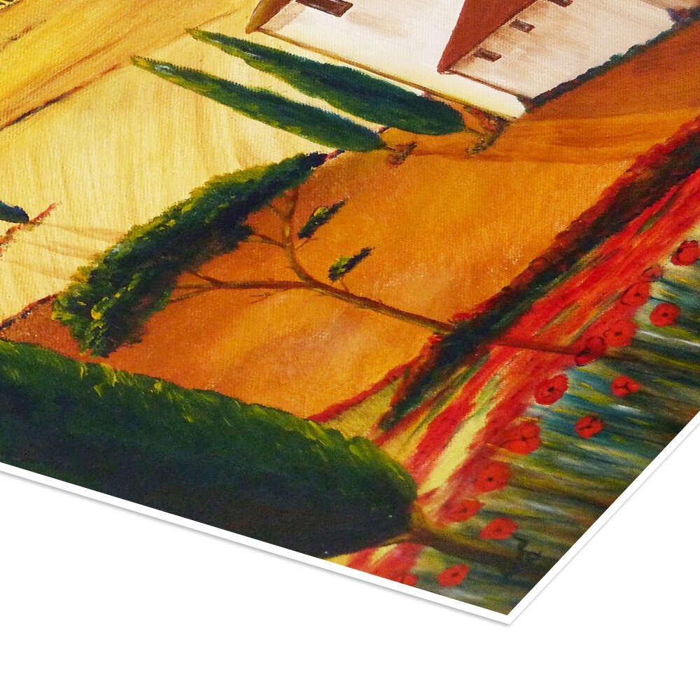 Posterlounge Wandbild Toskanaidylle 3 heller, Christine Huwer, erhältlich als Poster, Leinwandbild, Wandsticker oder Acrylglasbild