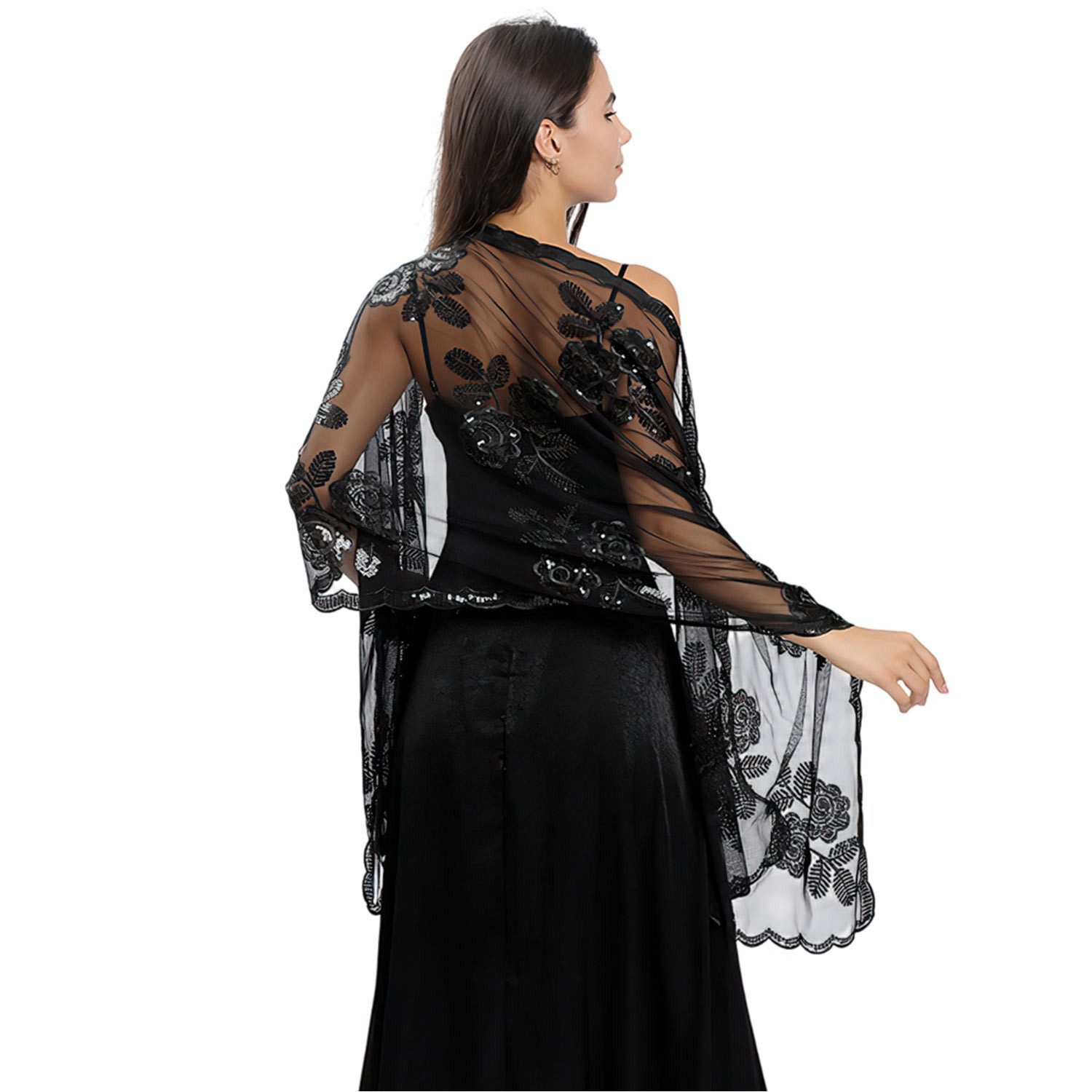 Zaewry Modeschal Elegante Damen-Stola, leichter Schal für Abendkleider