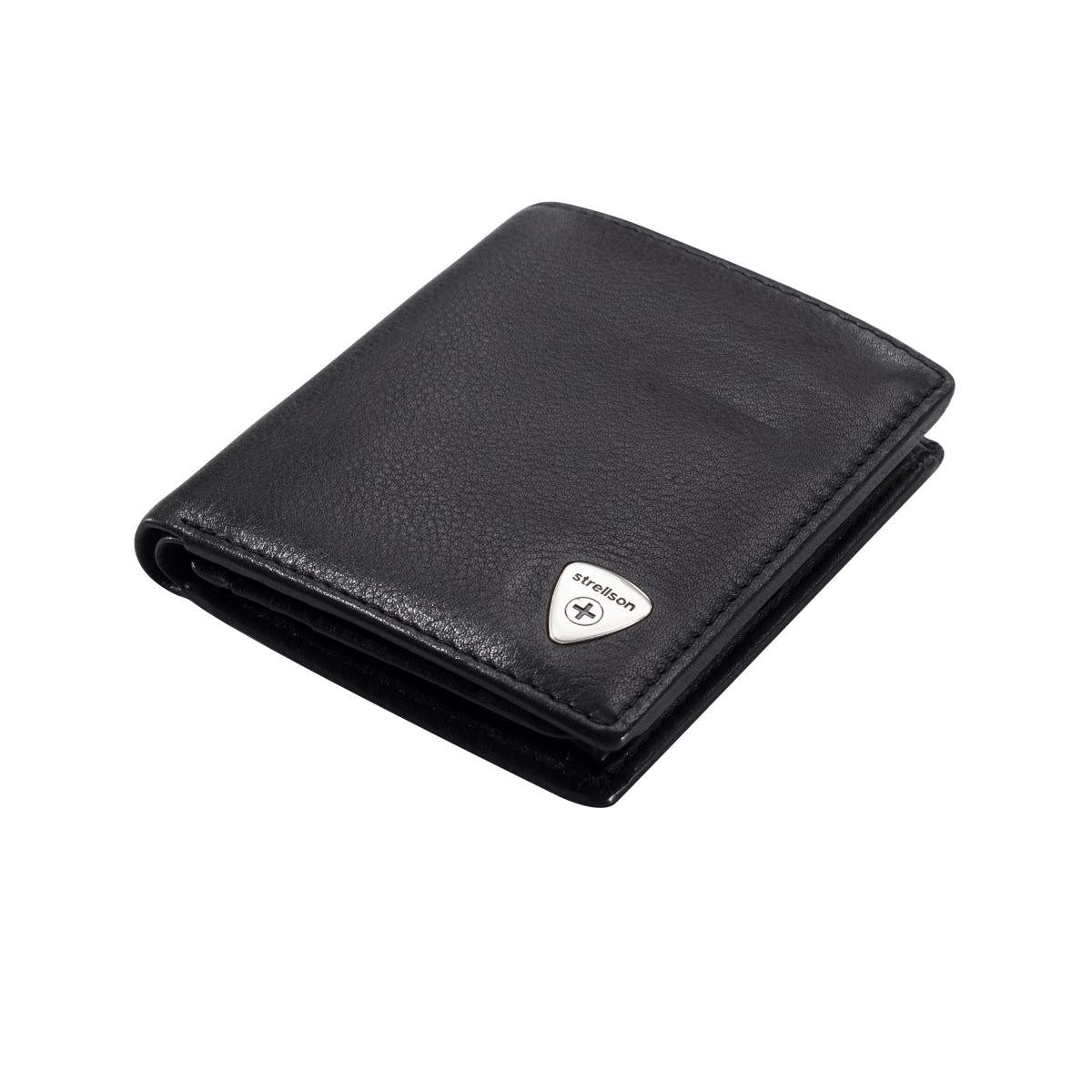 Strellson Geldbörse Harrison Reno BillFold Q6 Herren Geldbörsen Leder Hochformat (1 Stück, 1-tlg., B/H/T)ca. 9/10,5/1,5 cm), RFID-Schutz
