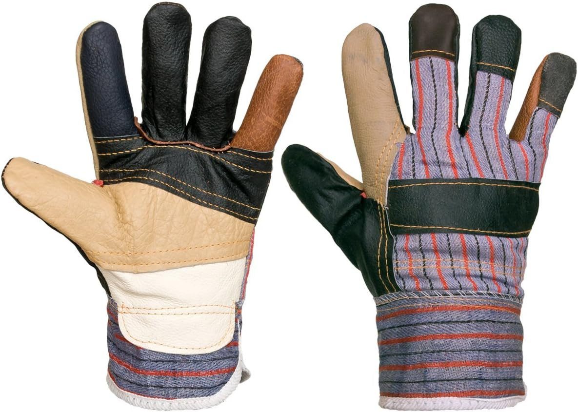 Arbeitshandschuh-Set 12 Paar Arbeitshandschuhe Mechanikerhandschuhe Leder