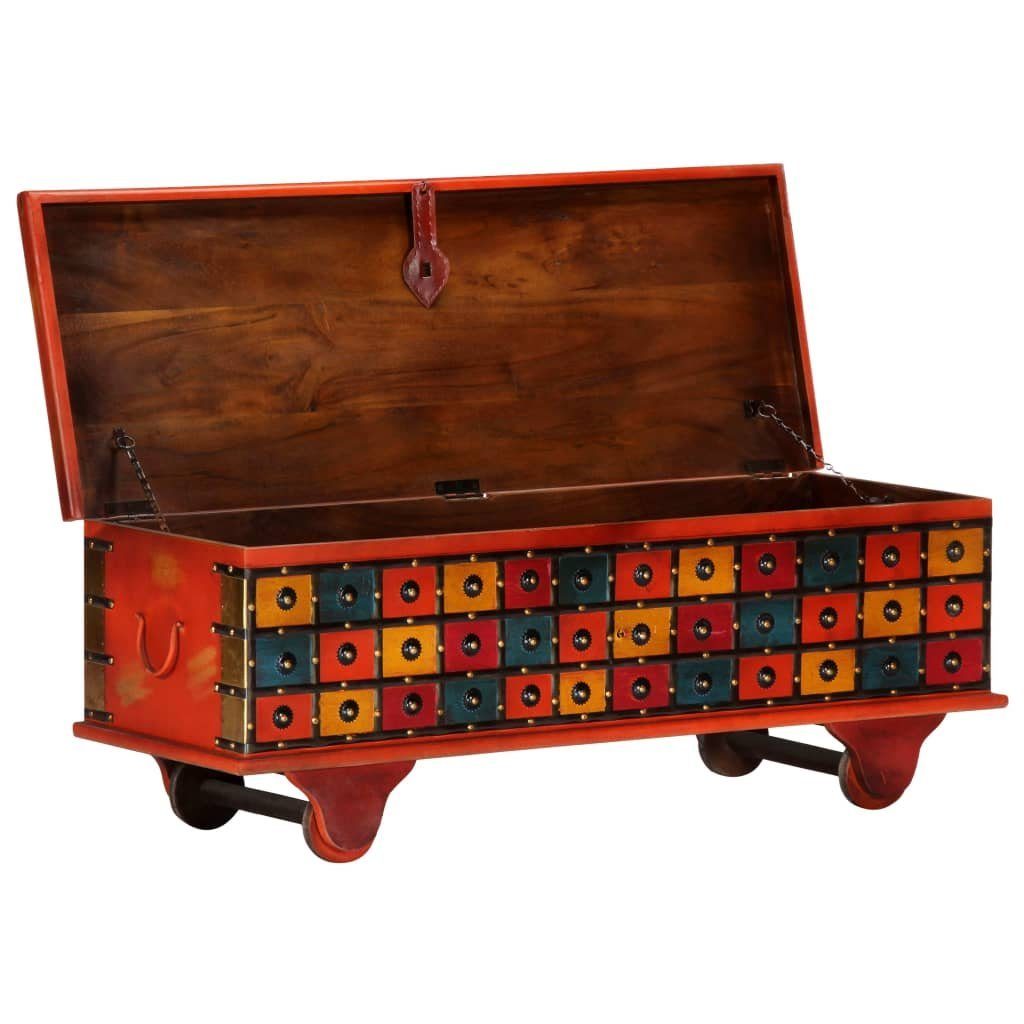 vidaXL Aufbewahrungsbox Aufbewahrungstruhe Rot 110 x 40 x 40 cm Massivholz
