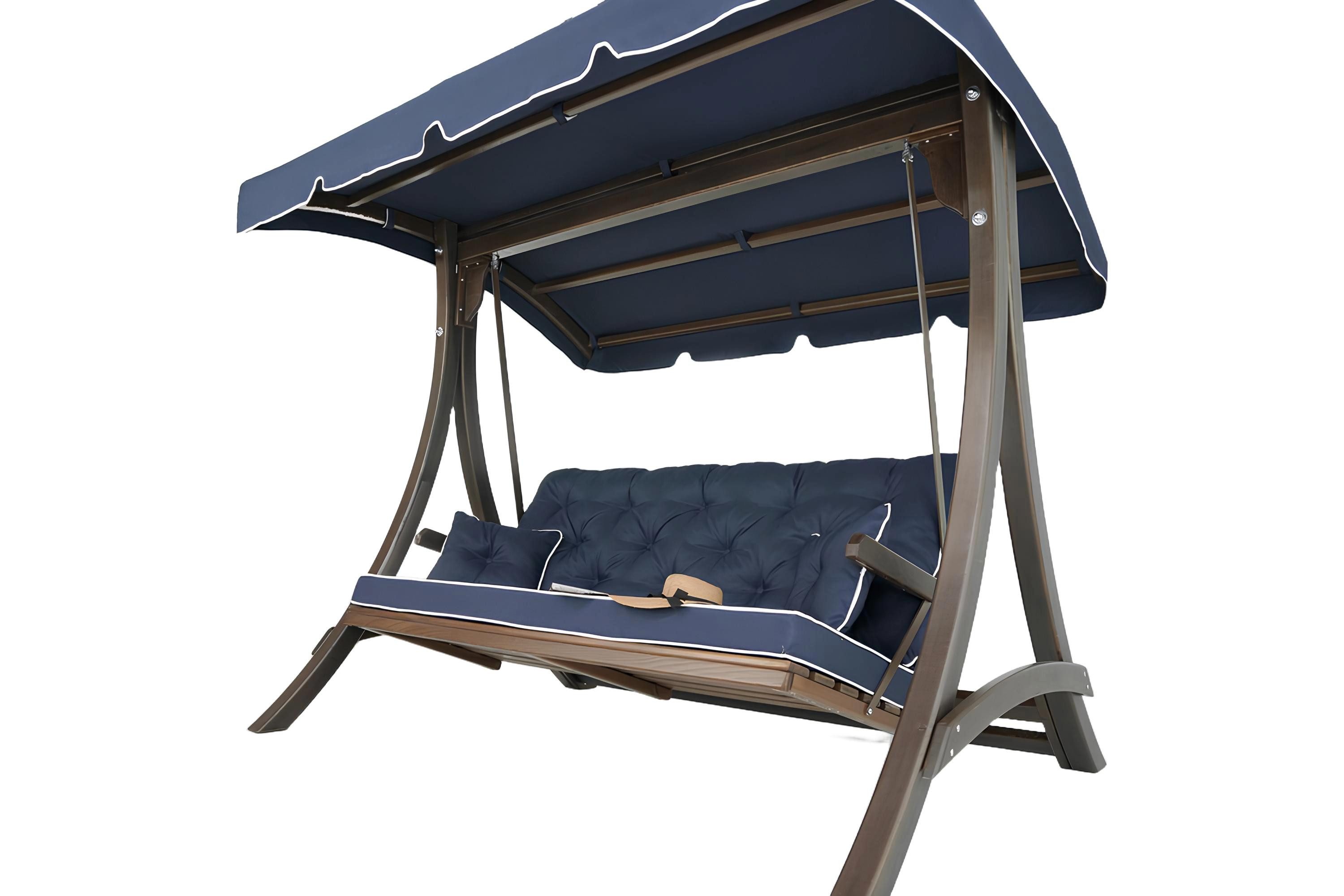 JVmoebel Schaukelsitz Dunkelblaue Gartenschaukel Outdoor Robuste Edle Schaukel Designer, Made in Europa