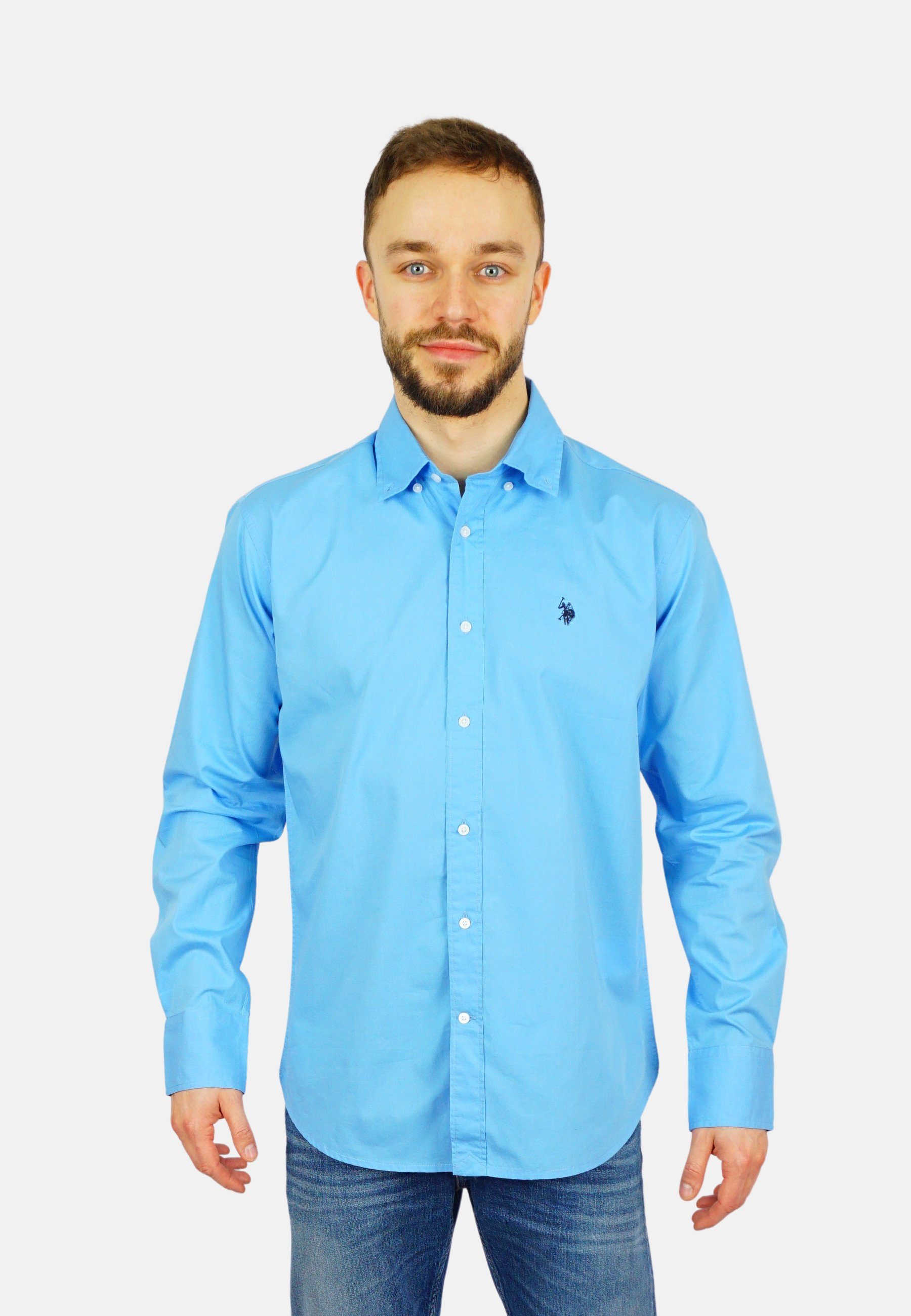U.S. Polo Assn Langarmhemd Hemd Button günstig online kaufen