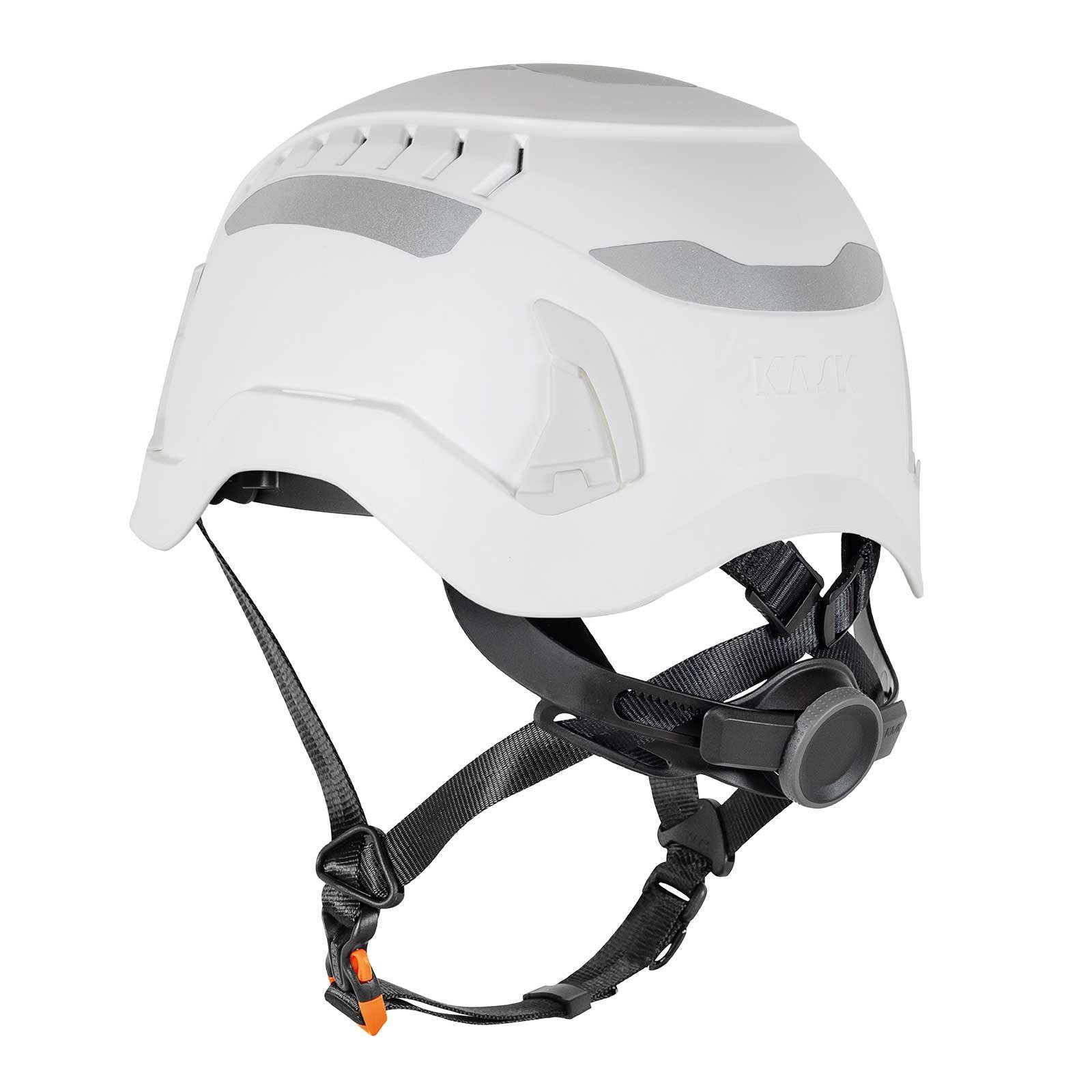 belüftet Kask Bauhelm, weiß Helm, Air Primero Schutzhelm Hi-Viz, Schutzhelm reflektierend,