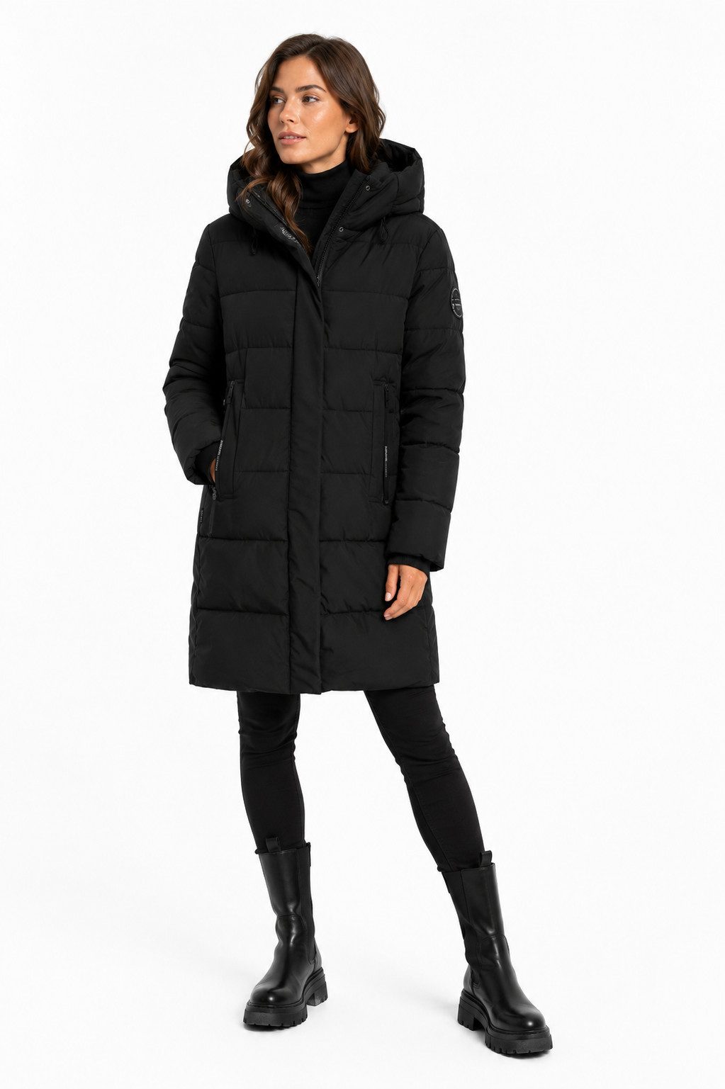 SUBLEVEL Parka Damen Winter Jacke Mantel Parka Steppjacke Wintermantel warm Outdoor