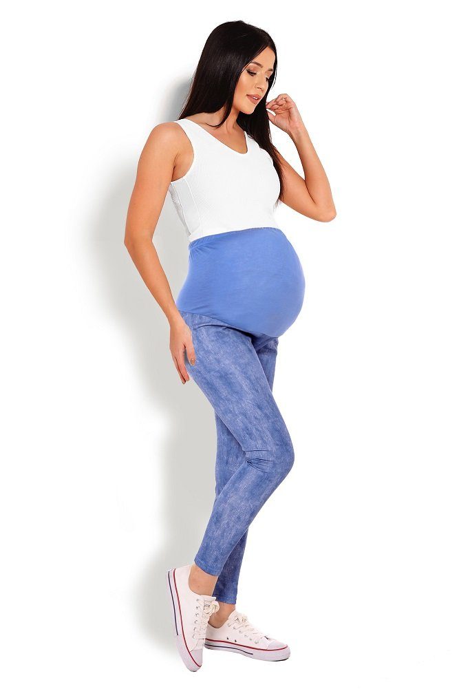PeeKaBoo Umstandsleggings Umstands-Leggings in Jeansoptik mit Bauchband günstig online kaufen