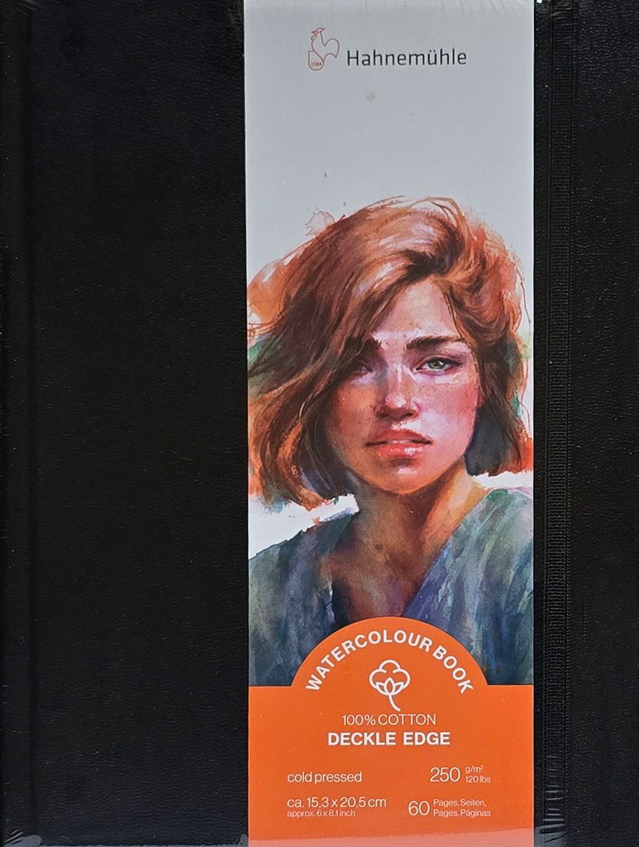 Hahnemühle Aquarellpapier Hahnemühle Watercolour Book Deckle Edge 15,3x20,5 cm, für Aquarelltechniken
