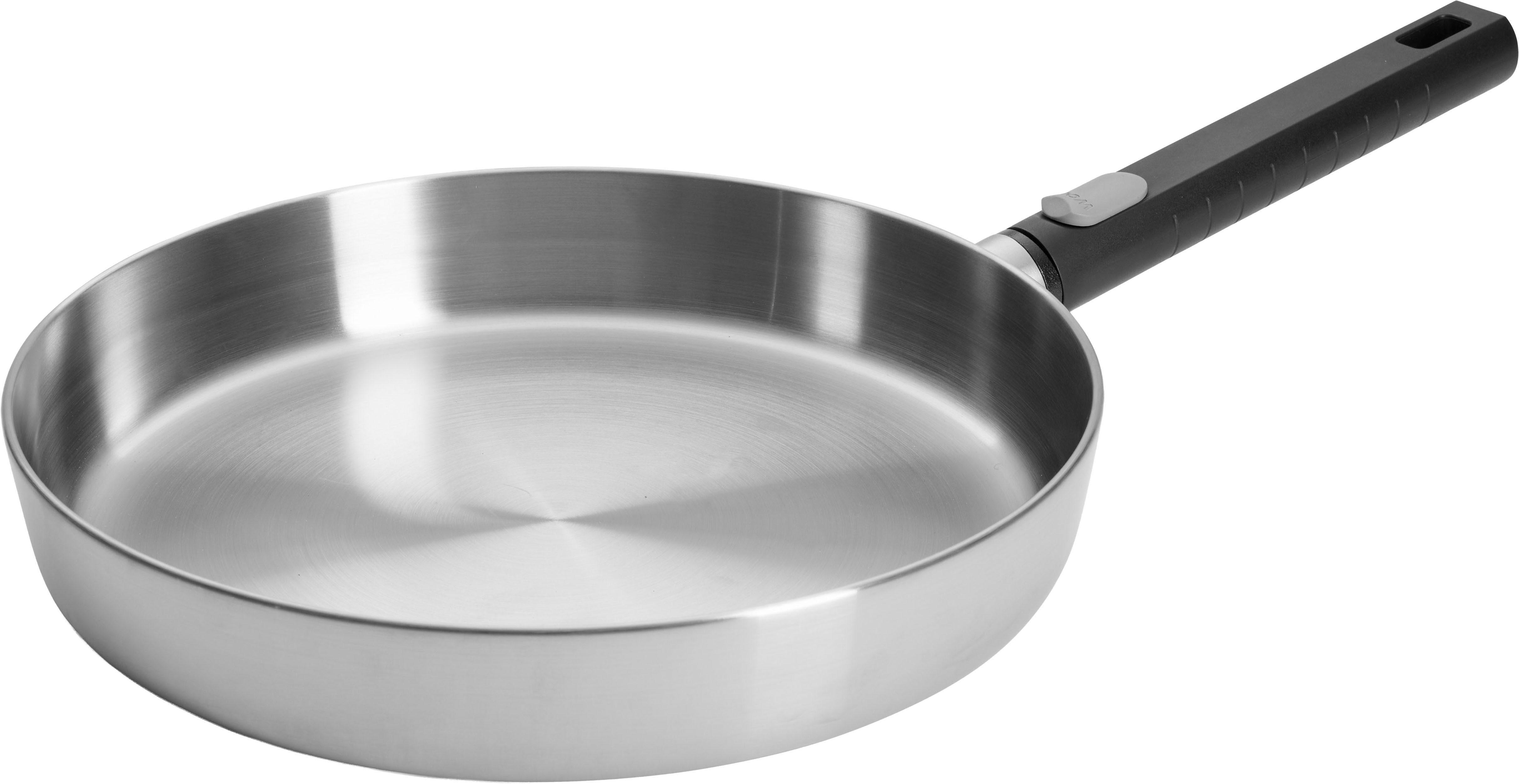 WOLL Bratpfanne Logic Steel, Edelstahl 18/10 (1-tlg), 5-Schicht-Aufbau