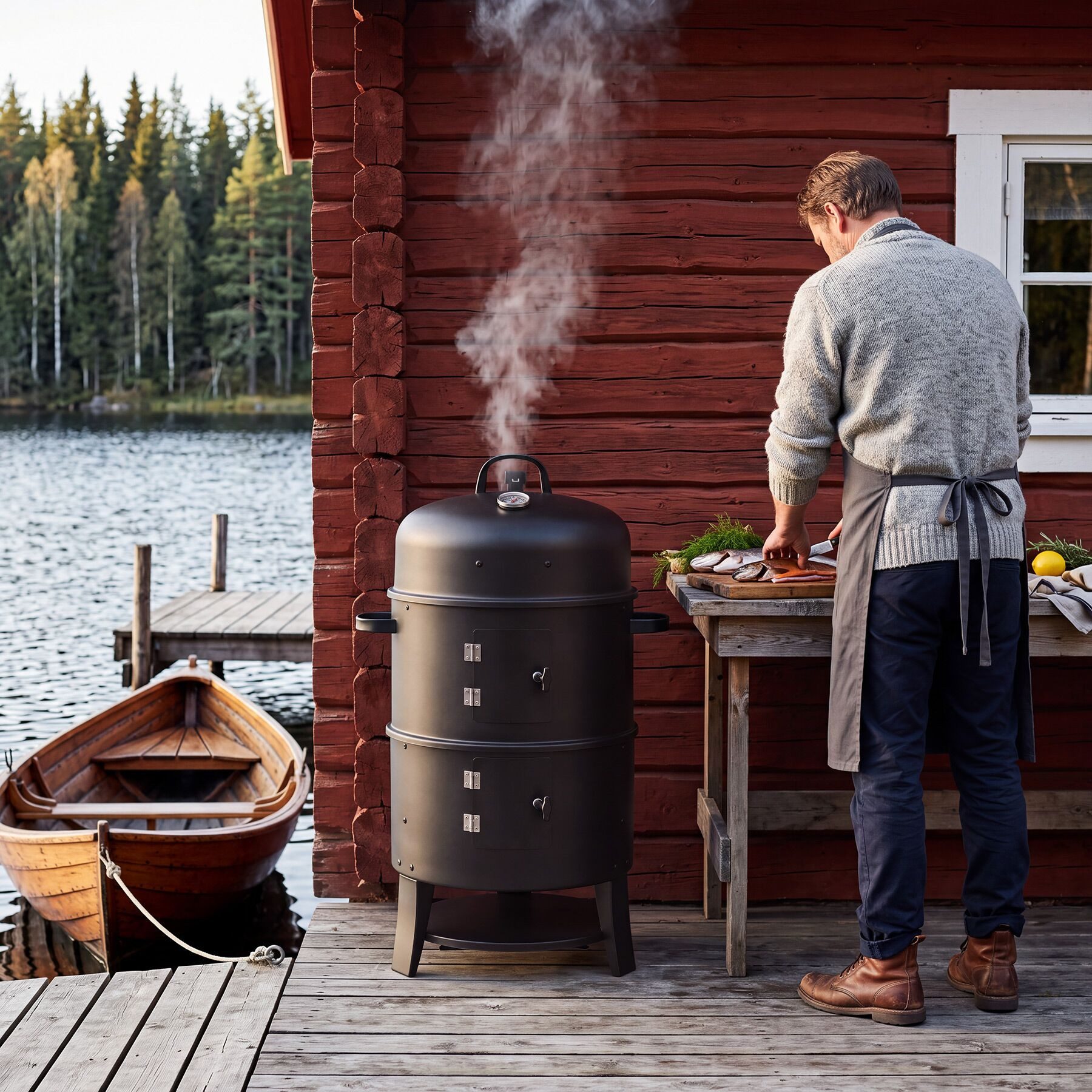 tectake Holzkohlegrill