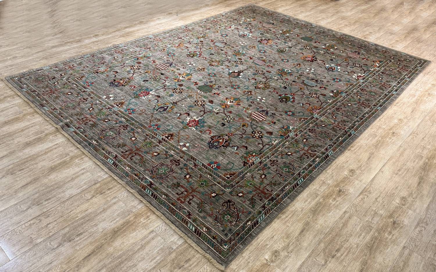 Rug Studios Teppich ZIEGLER MIRAGE-ORIGINAL HANDGEKNÜPFT, Rechteckig, Höhe: 8 mm, Handgefertigt, 296 x 390 cm, Grau
