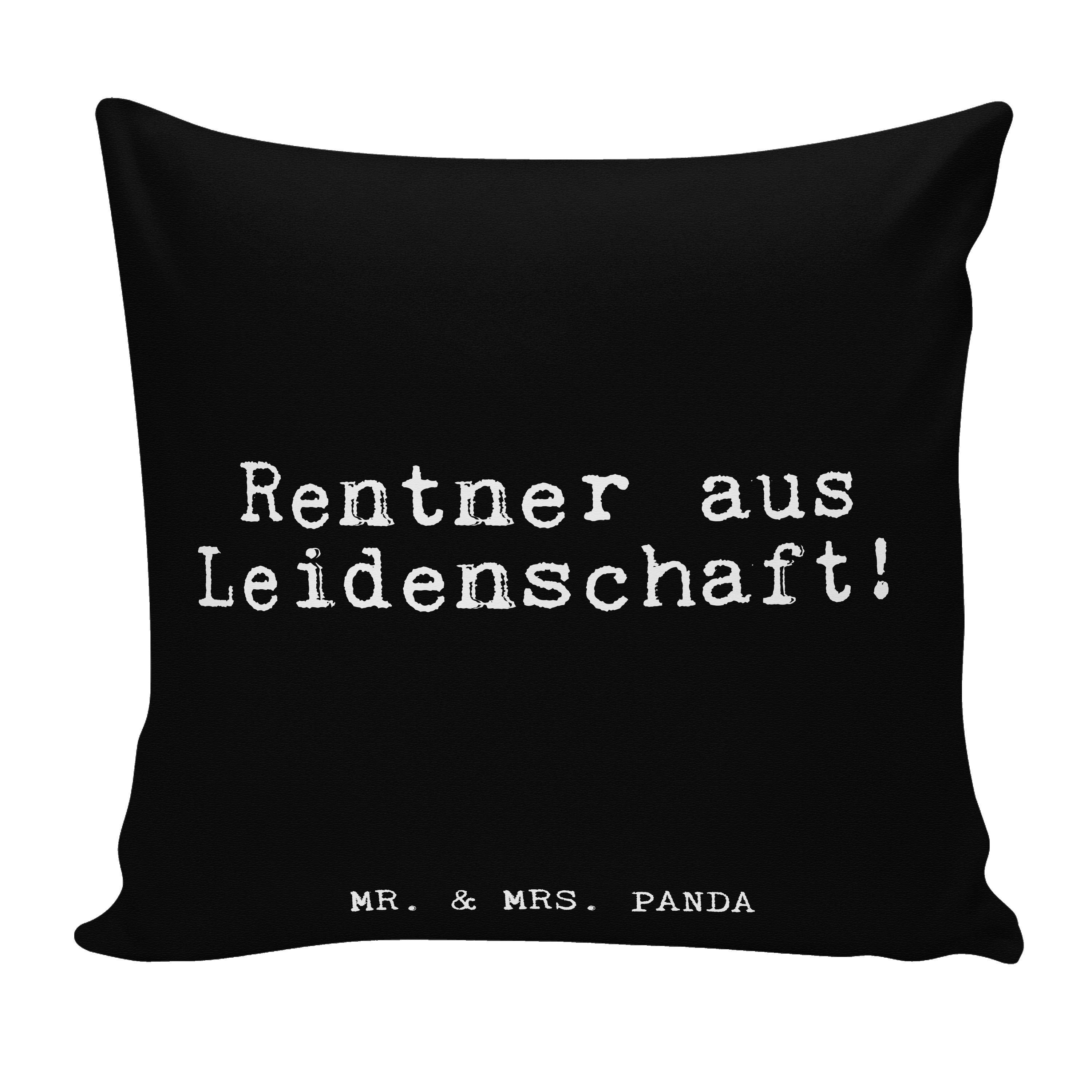 - & - Schwarz Panda Rentn Mr. Geschenk, Rentner aus Leidenschaft! Dekokissen Pensionierung, Mrs.