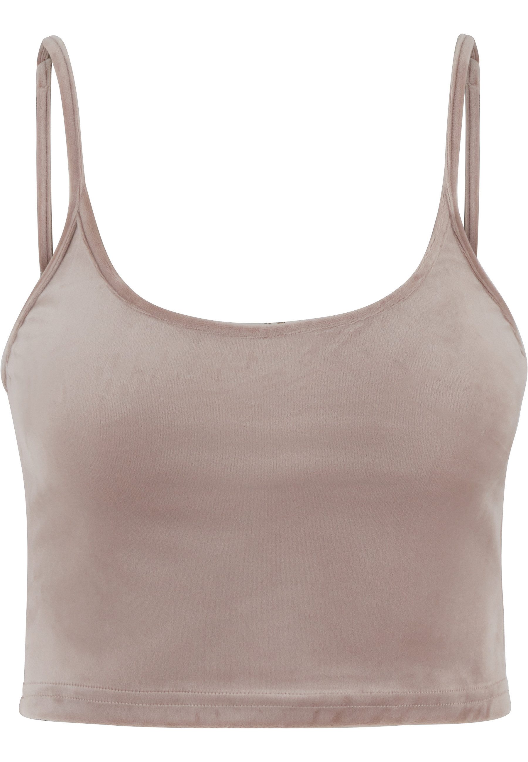 URBAN CLASSICS Tanktop Urban Classics Ladies Short Velvet Top