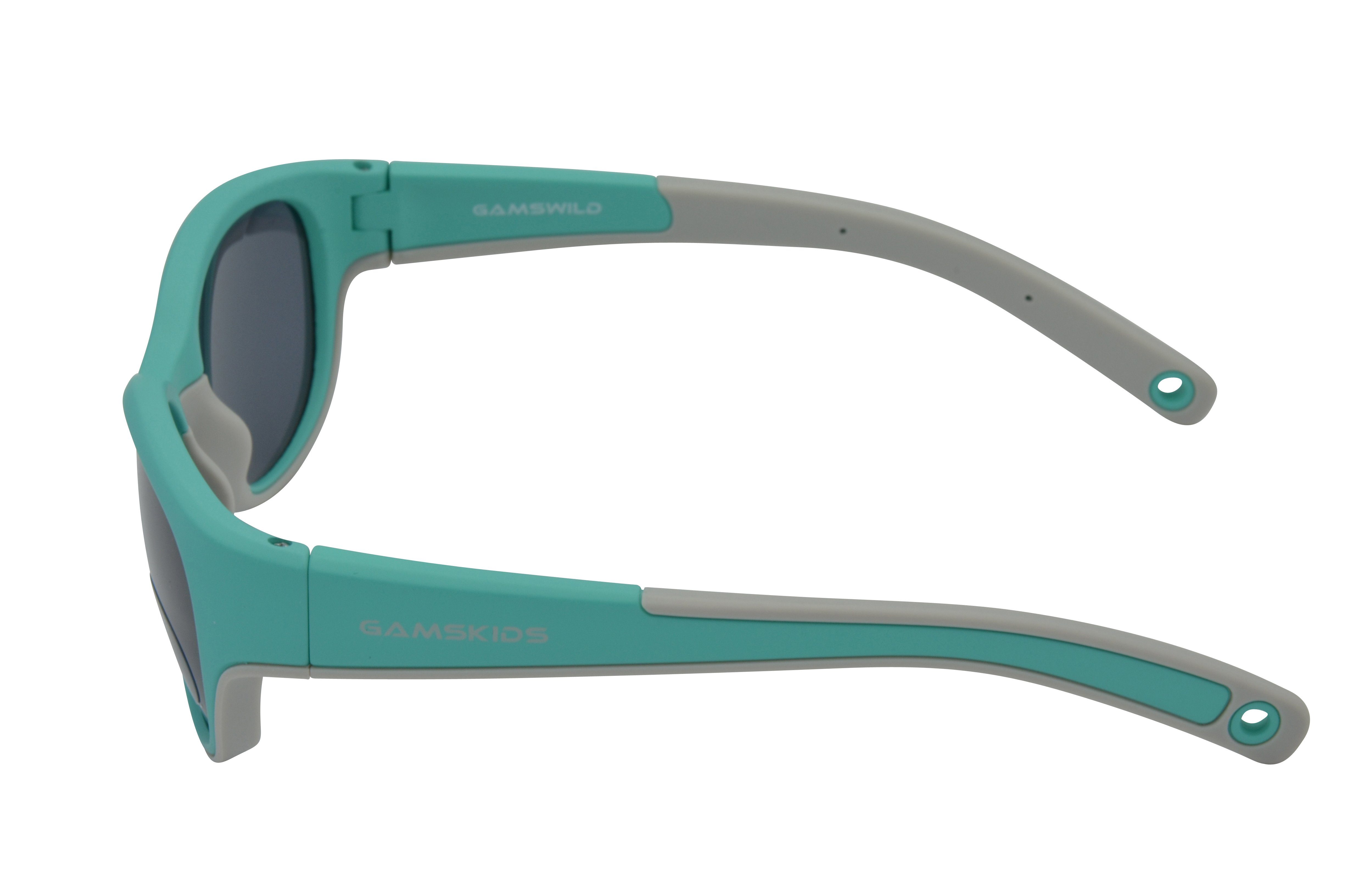Gamswild Sonnenbrille UV400 GAMSKIDS Kinderbrille 2-5 Jahre Kleinkindbrill mit Brillenband Mädchen Jungen kids Unisex Modell WK7421 in mintgrün, pink, rot-orange