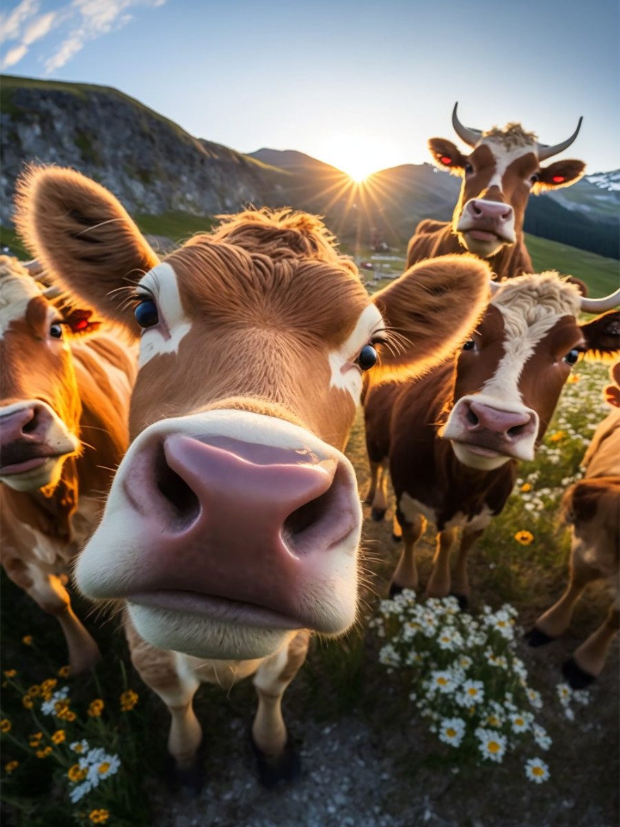 CALVENDO Puzzle CALVENDO Puzzle Kühe, 1000 Teile Lege-Größe 64x48cm Foto-Puzzle für g, 1000 Puzzleteile