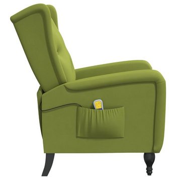 DOTMALL Stuhl Massage-Liegestuhl aus hellgrünem Samt